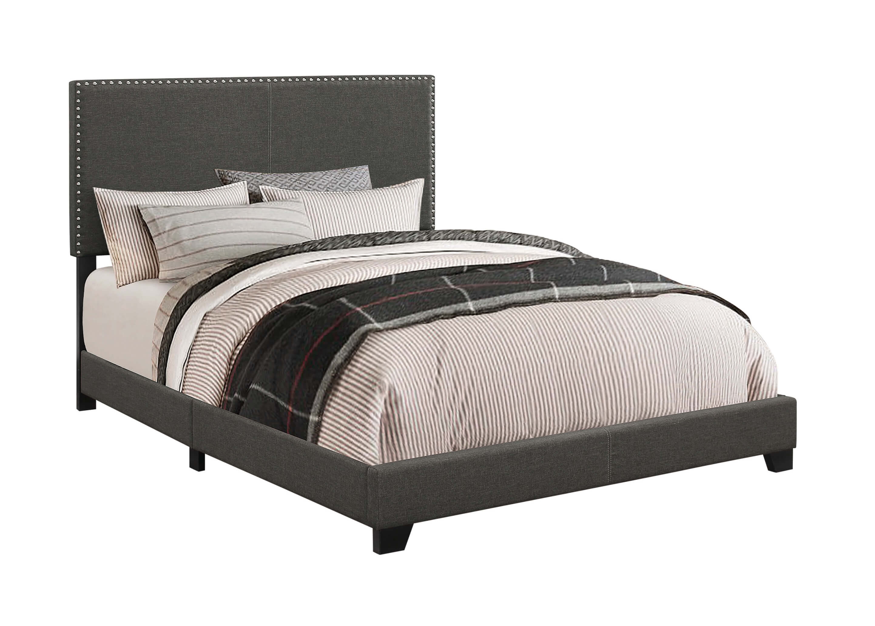 Boyd Fabric Upholstered Bed w/Nailhead Trim