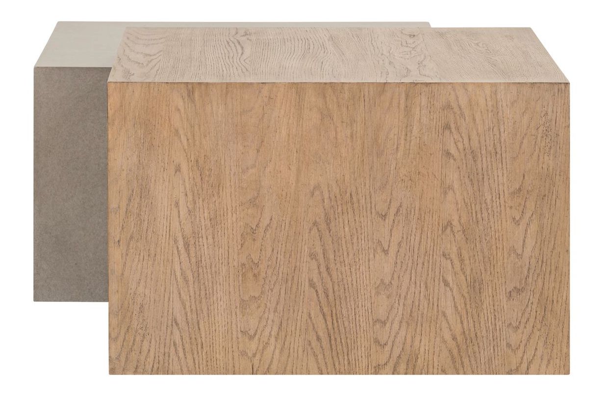 Corso Irregular Faux Concrete/Wood Cocktail Table