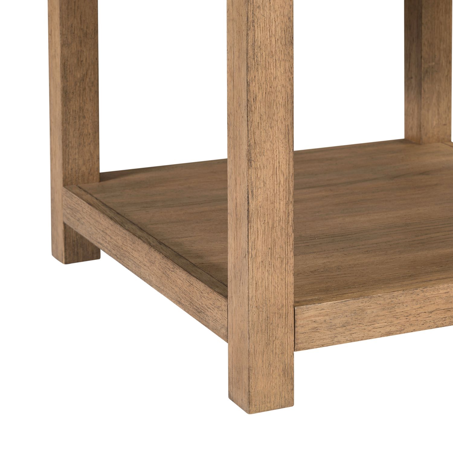 Corso Rectangular Faux Concrete/Wood End Table w/Drawer