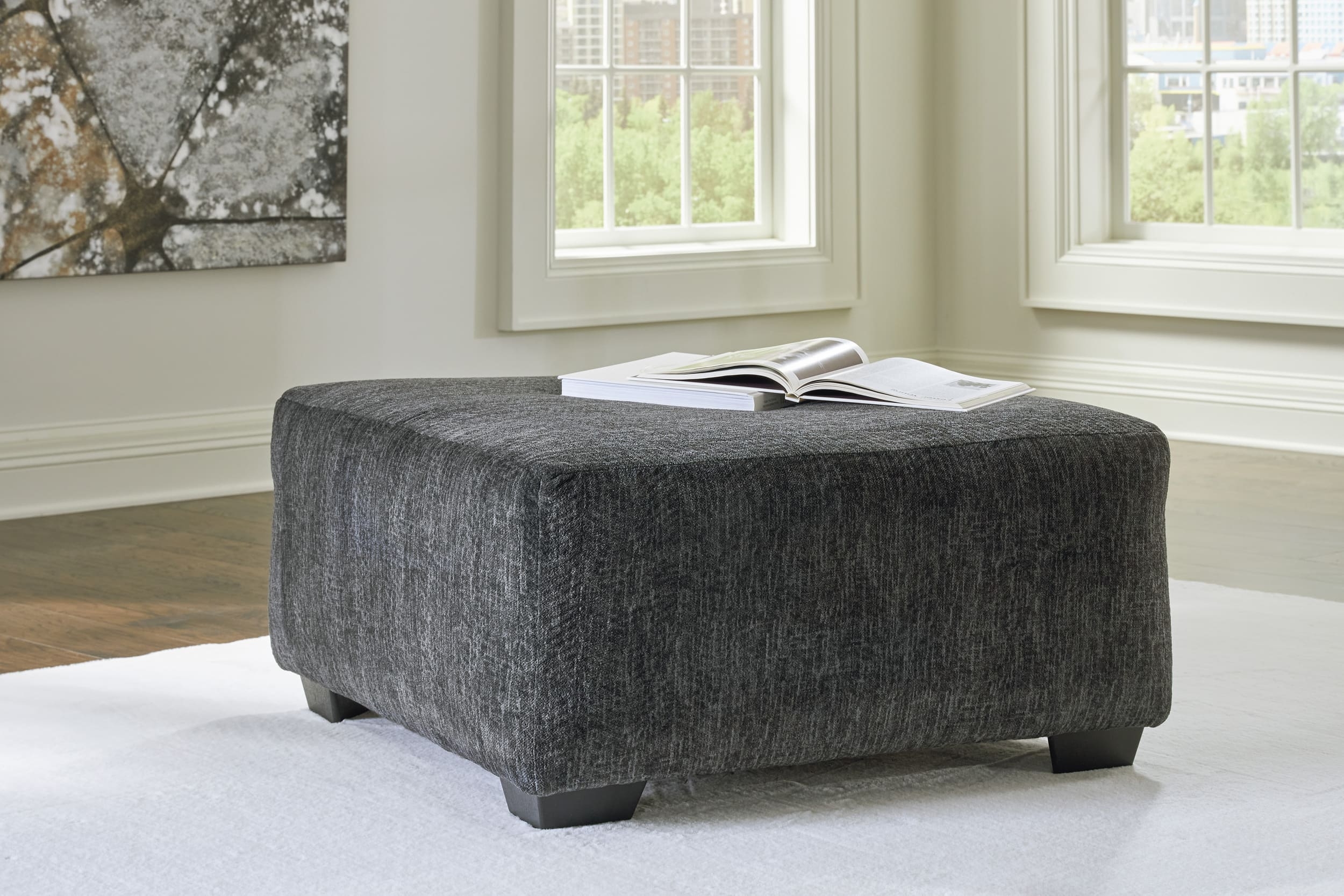 Biddeford Polyester Oversized Accent Ottoman