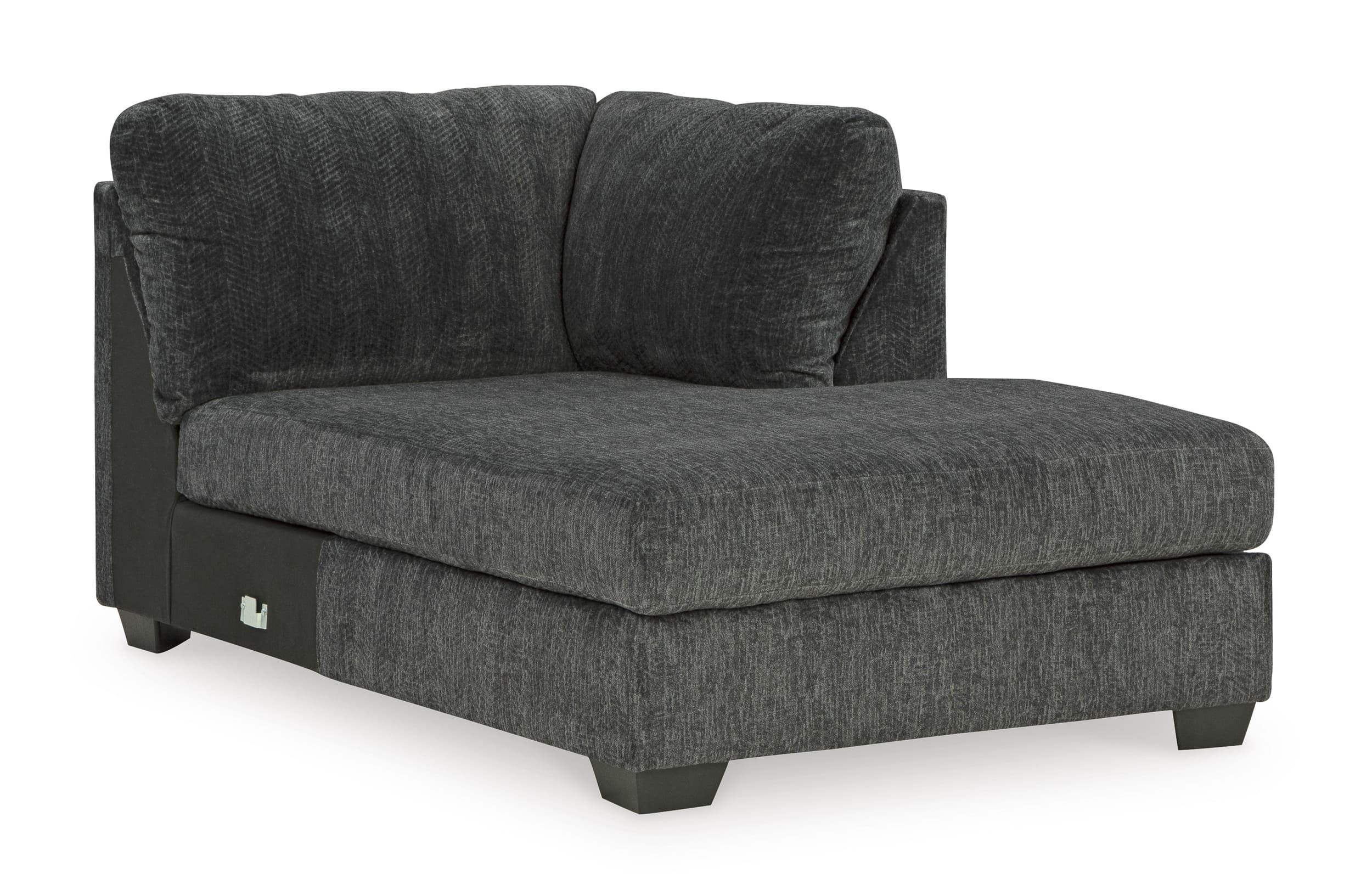Biddeford 2-Piece Polyester L-Shaped Sectional Sleeper w/Right Arm Chaise Facing