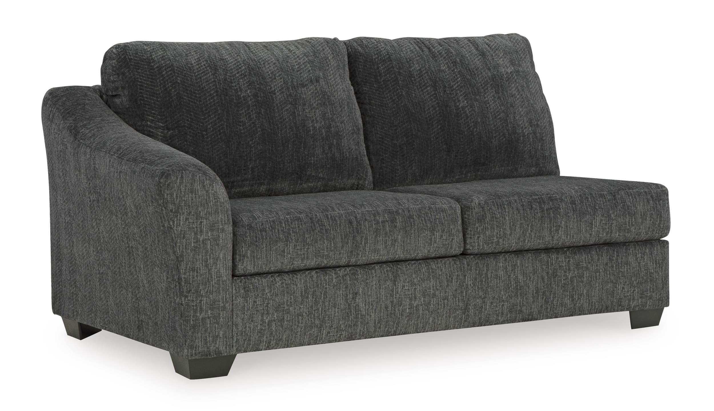 Biddeford 2-Piece Polyester L-Shaped Sectional w/Right Arm Chaise Facing