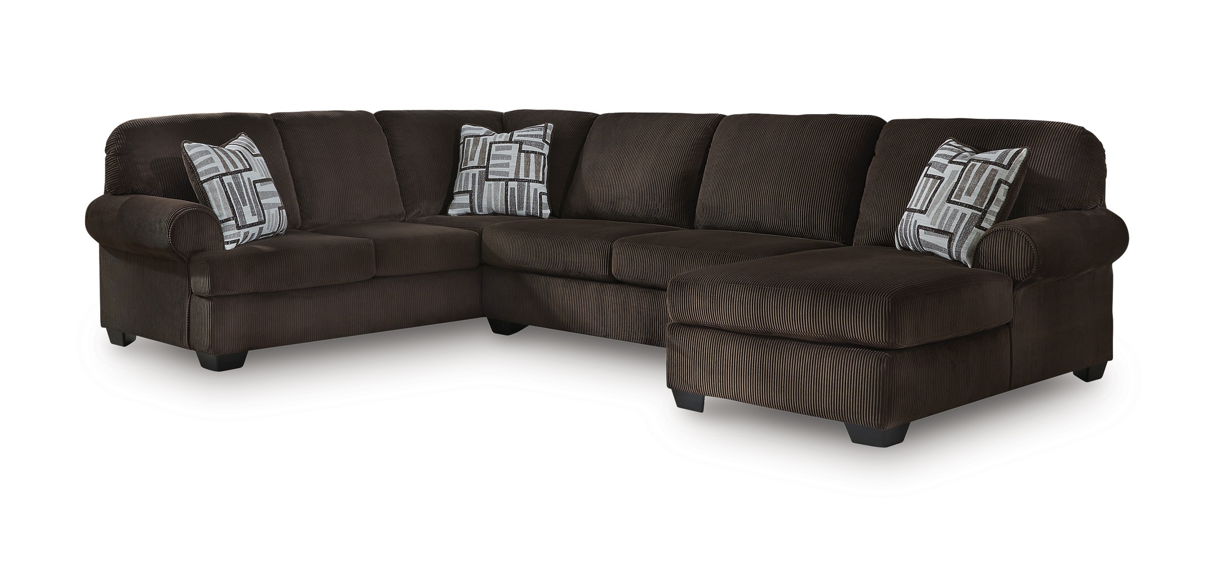 Kimlee 2-Piece Polyester Sectional Sofa