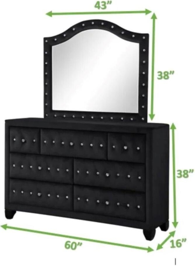 Kendall King 5-N Upholstery Bedroom Set