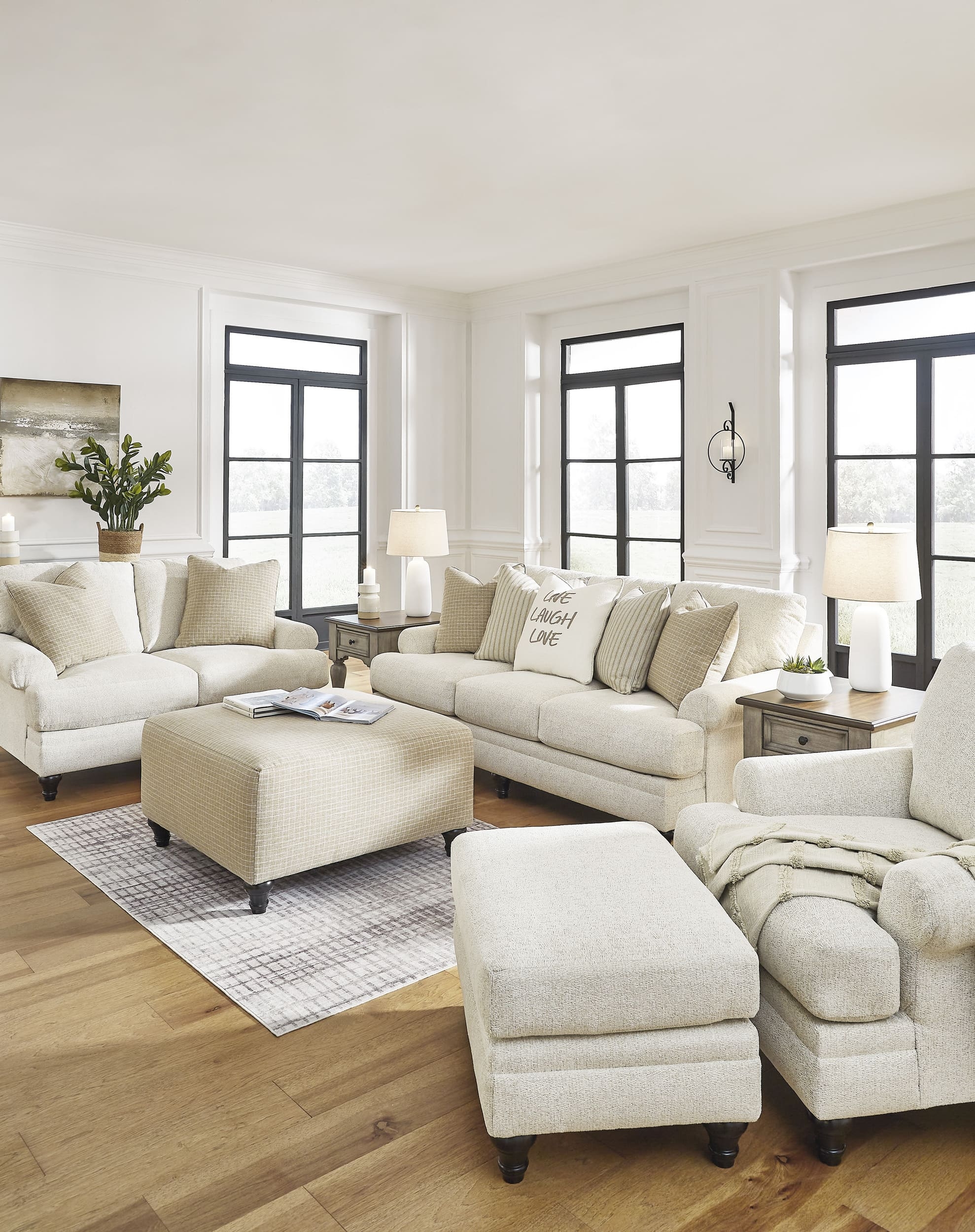 Ashley Valerani Sandstone Living Room Set