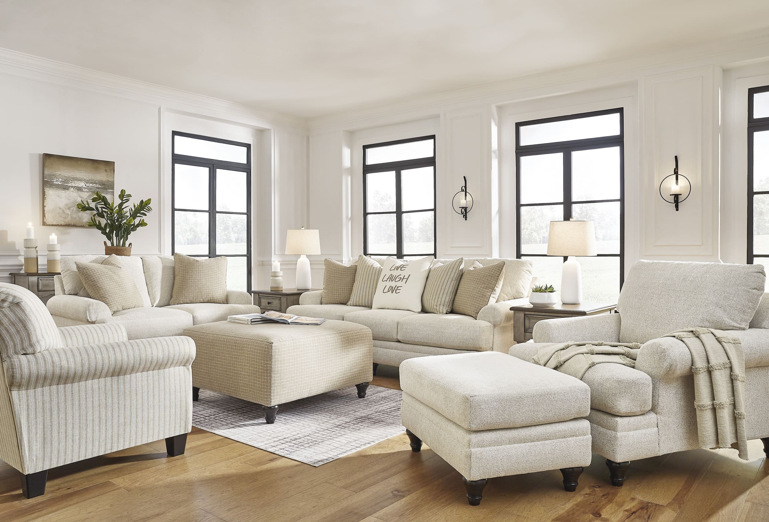 Ashley Valerani Accent Sandstone Set by Ashley Furniture