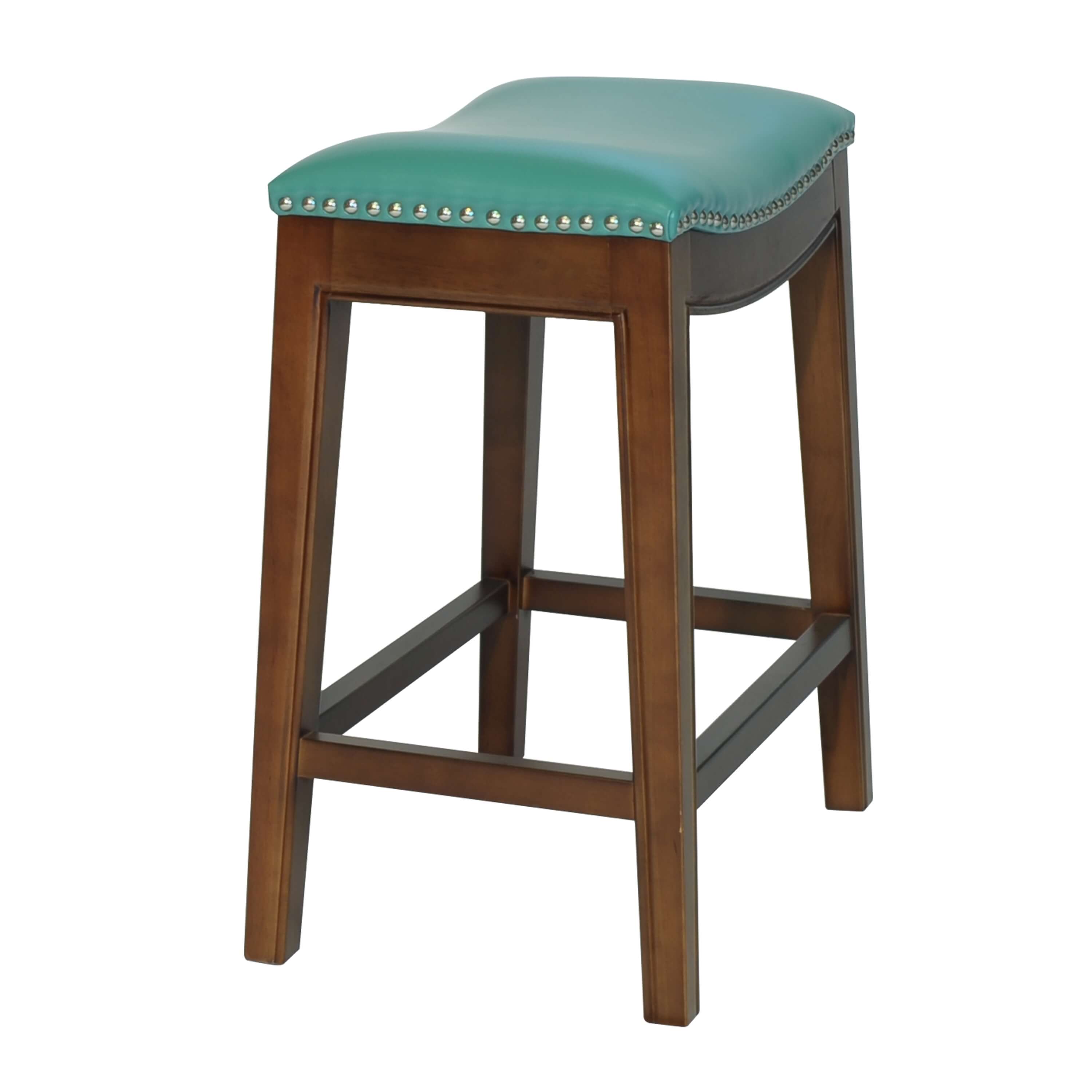 Elmo Bonded Leather Counter Stool, Cinnamon Legs