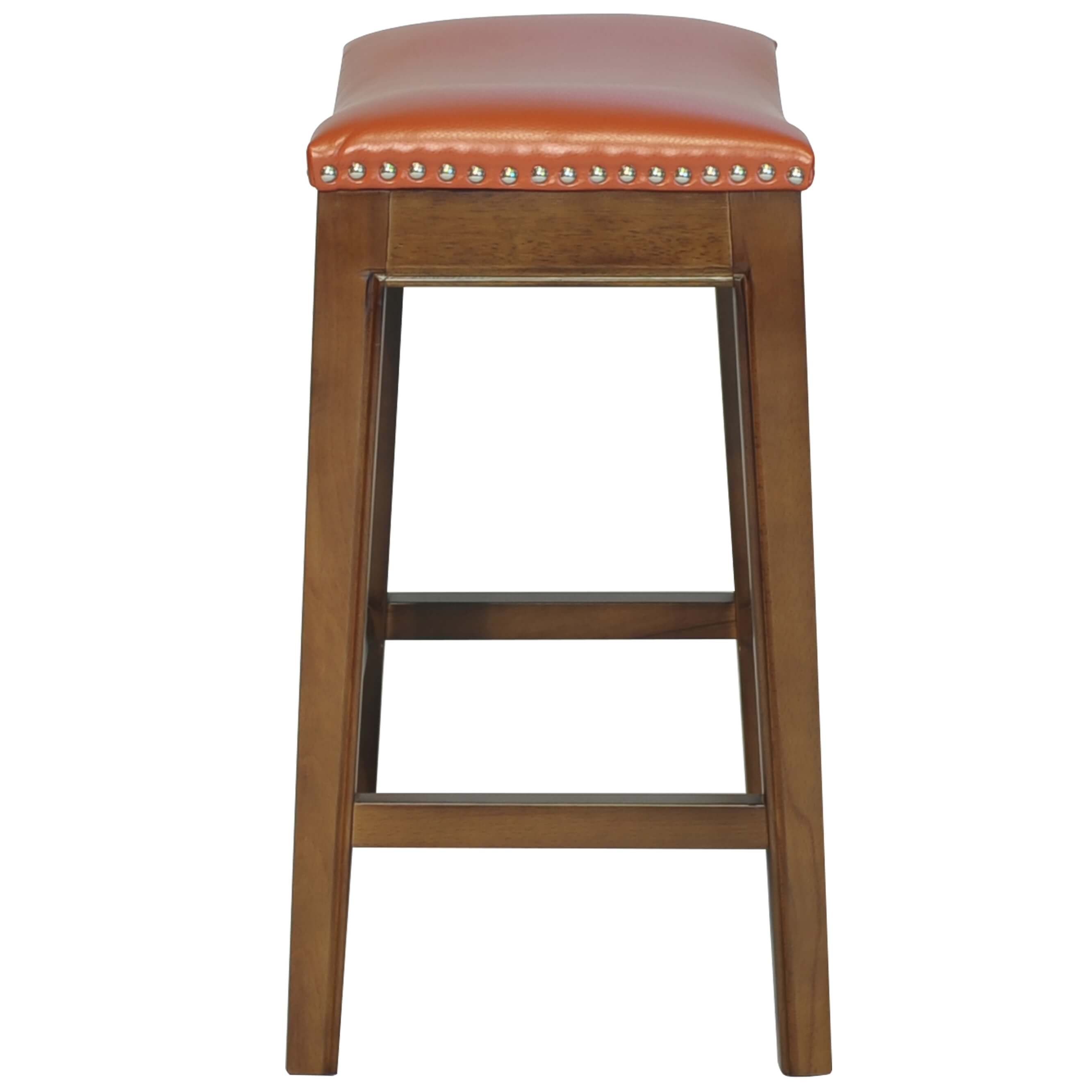 Elmo Bonded Leather Counter Stool, Cinnamon Legs
