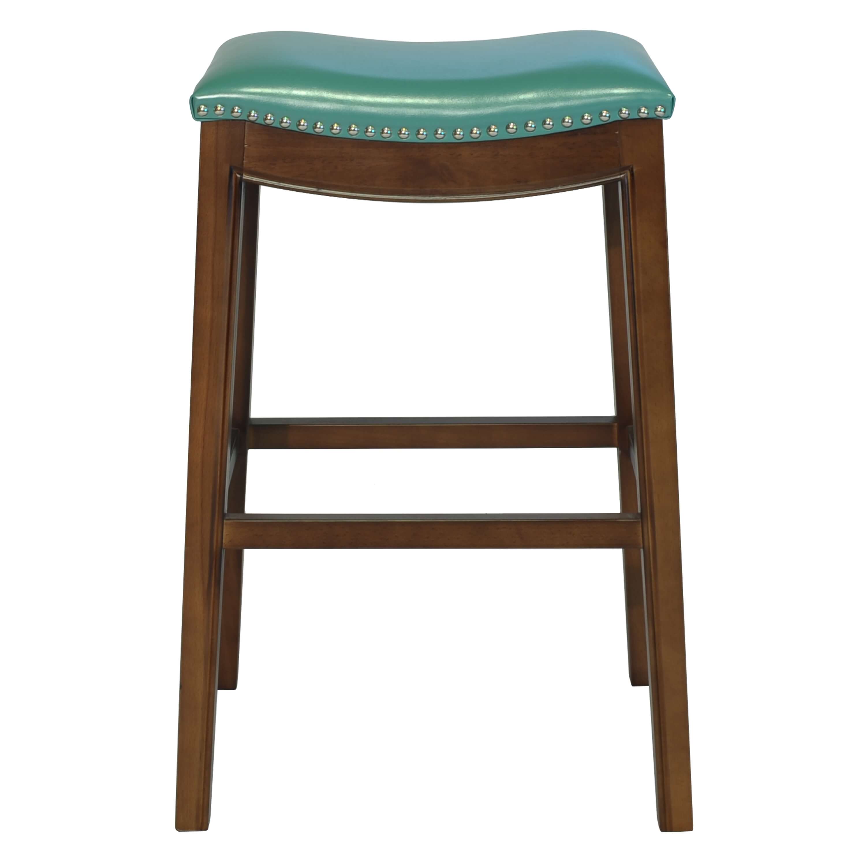 Elmo Bonded Leather Bar Stool, Cinnamon Legs