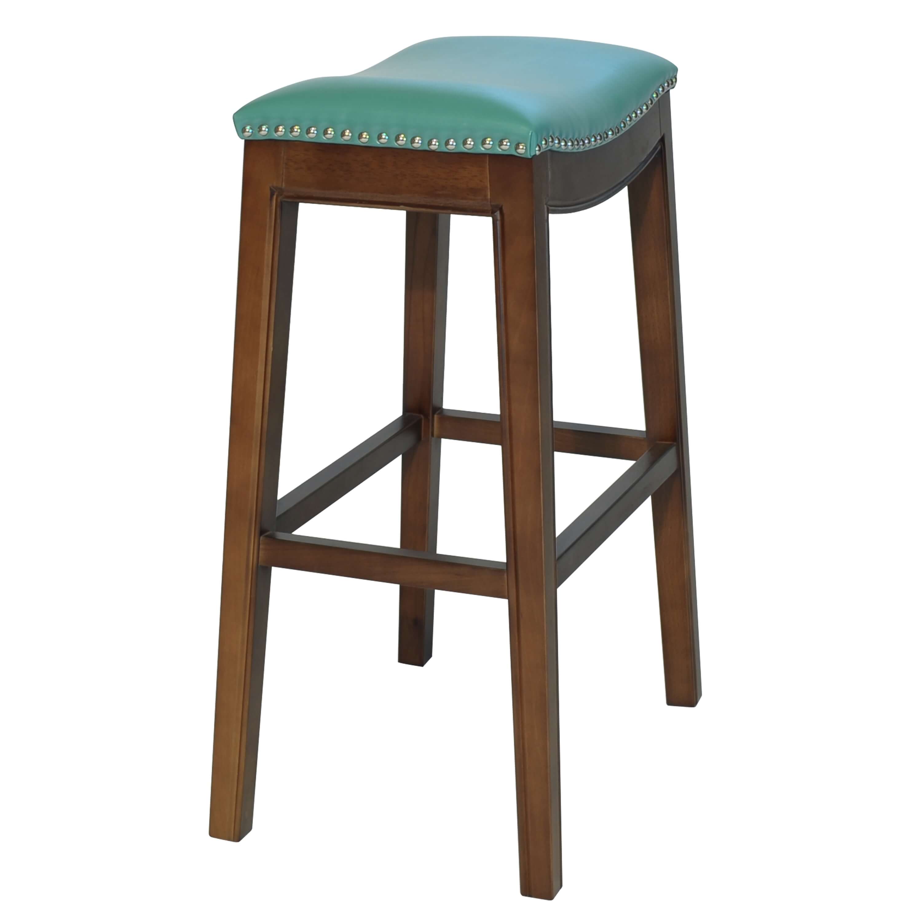 Elmo Bonded Leather Bar Stool, Cinnamon Legs