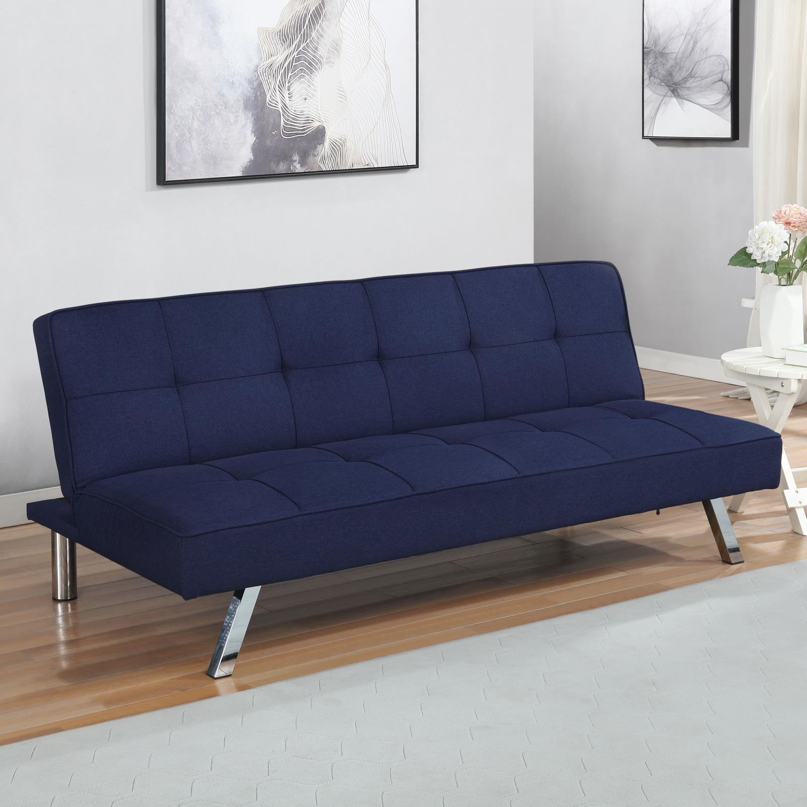 Joel Linen-Like Fabric Tufted Sofa Bed