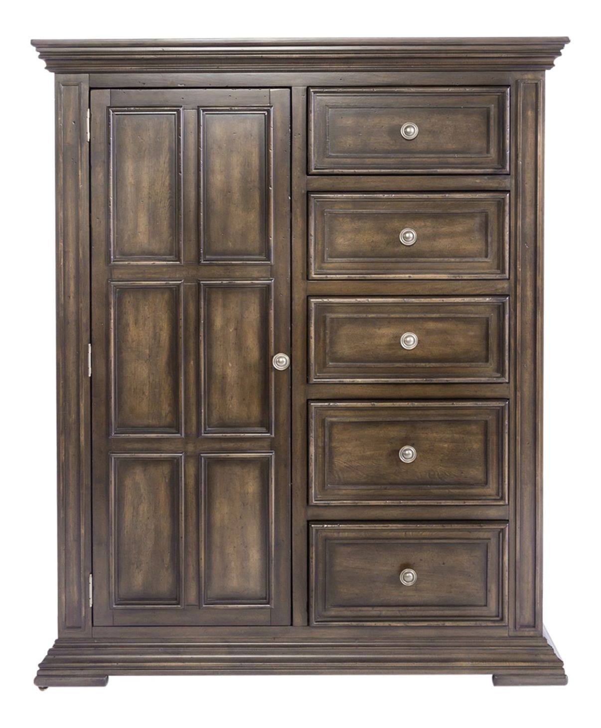 Big Valley Mansion Panel Bedroom Set | Rustic Brownstone
