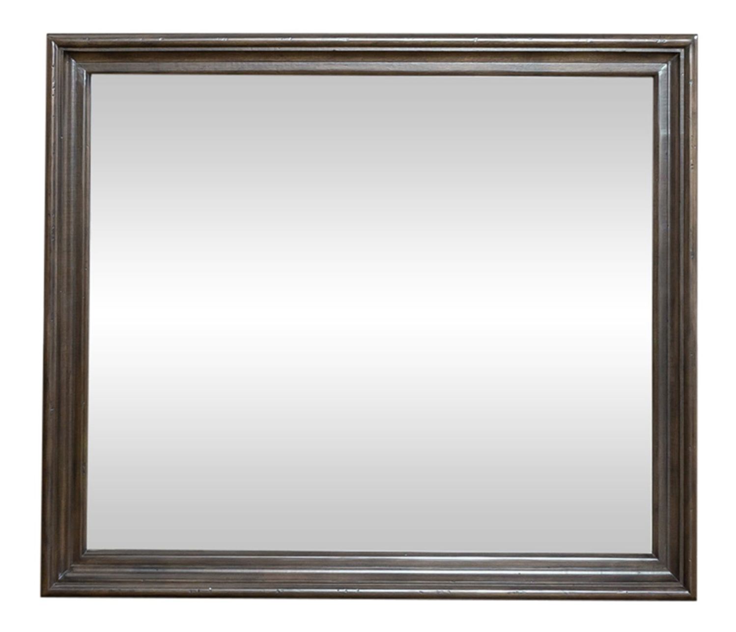 Big Valley Rectangular Wood Wall Mirror | Traditional Style