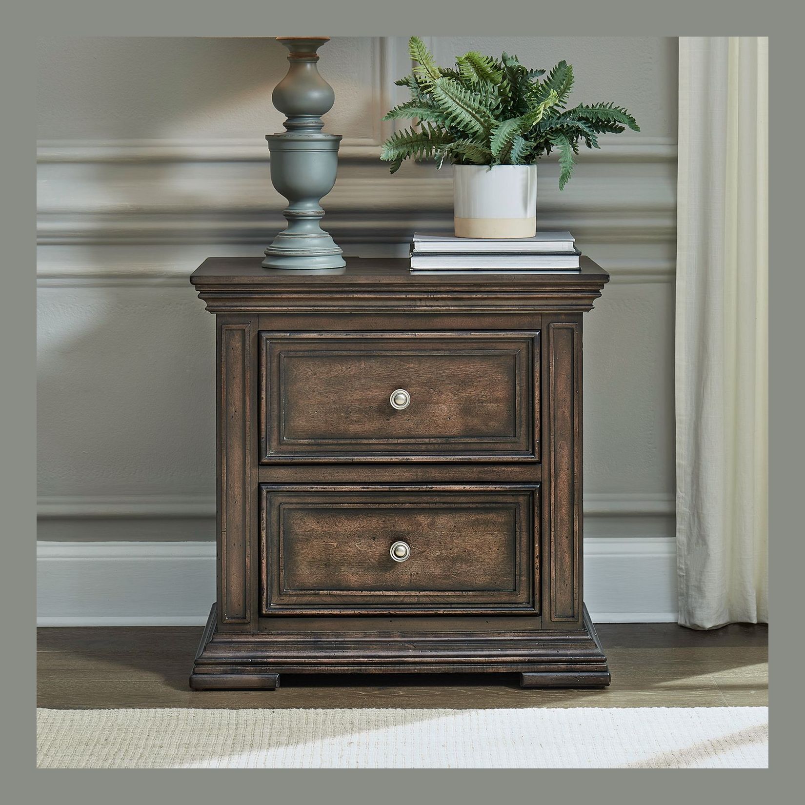 Big Valley Mansion Panel Bedroom Set | Rustic Brownstone