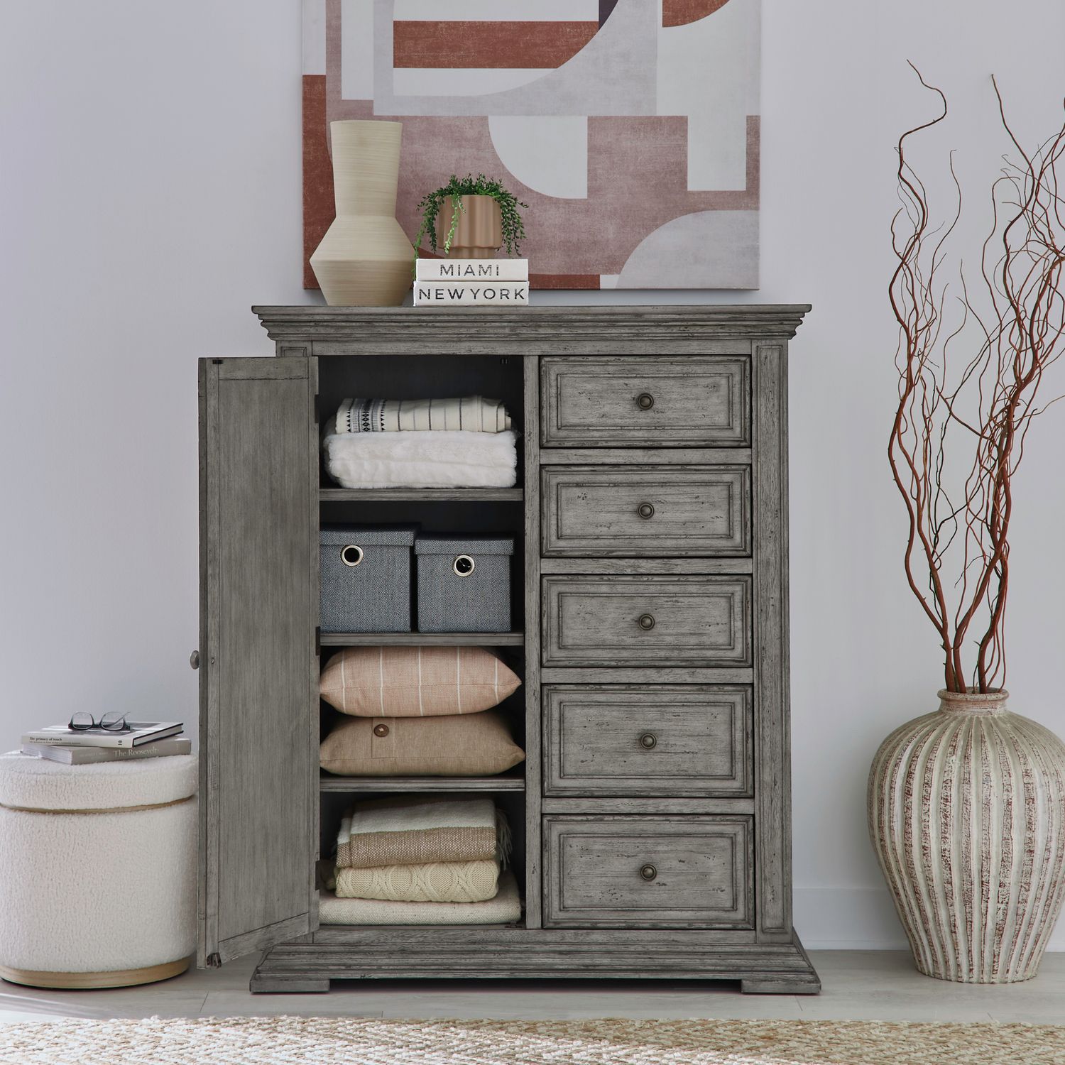 Big Valley Graystone Mansion Panel Bedroom Set | Liberty