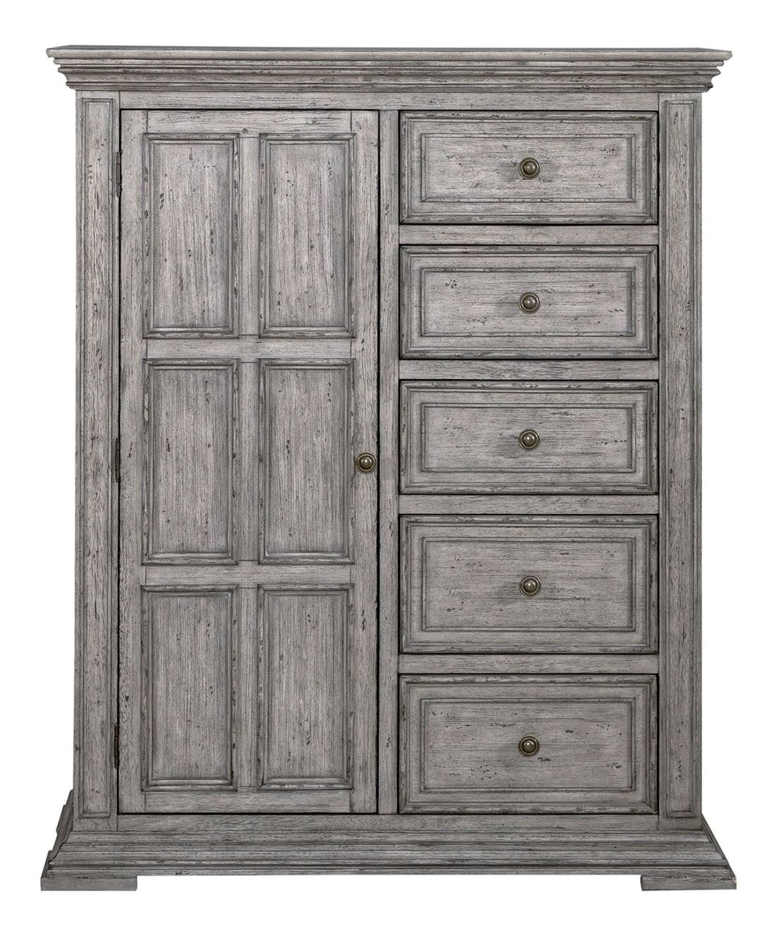 Big Valley Wood Chest w/5 Drawers & Door