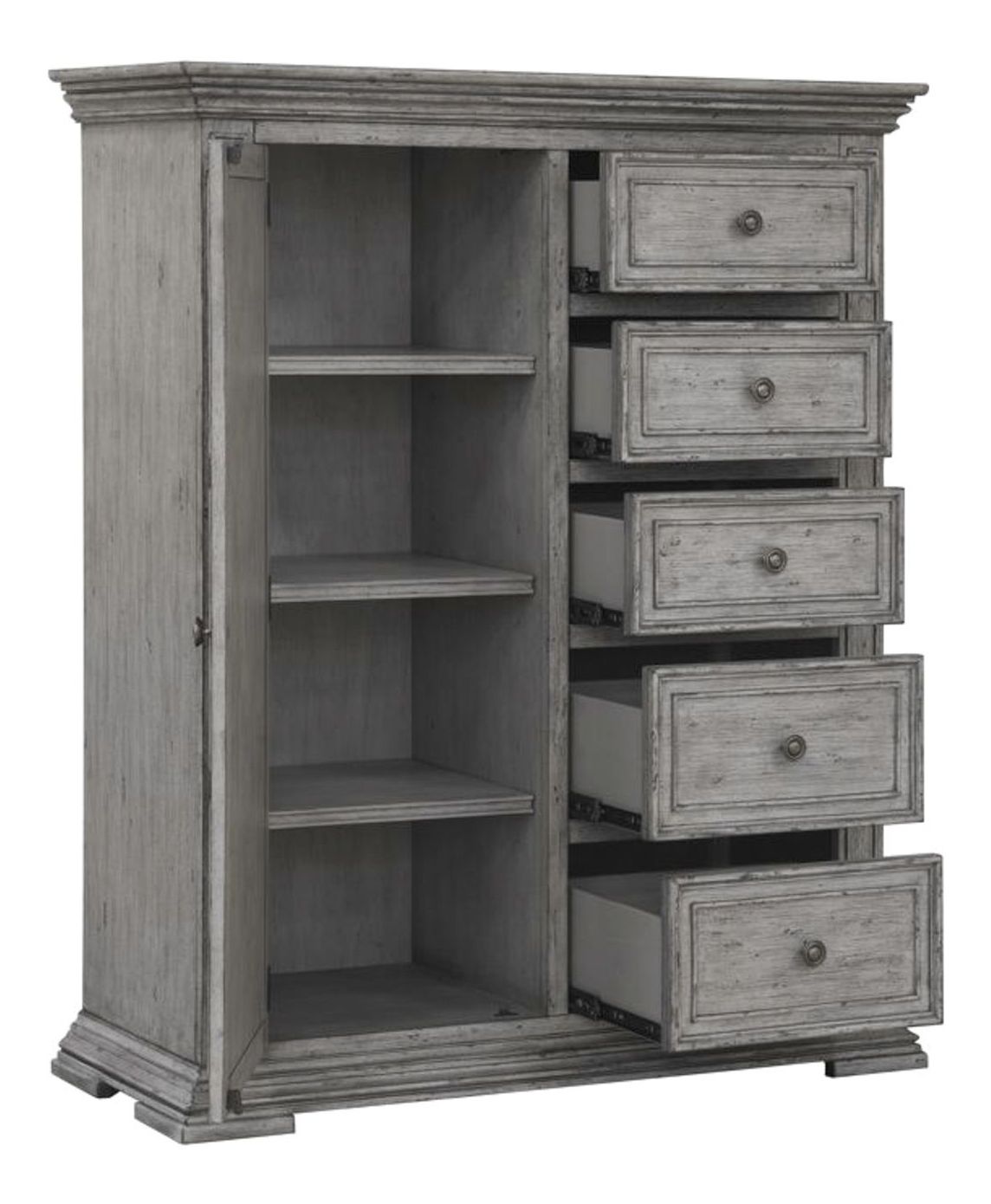 Big Valley Wood Chest w/5 Drawers & Door