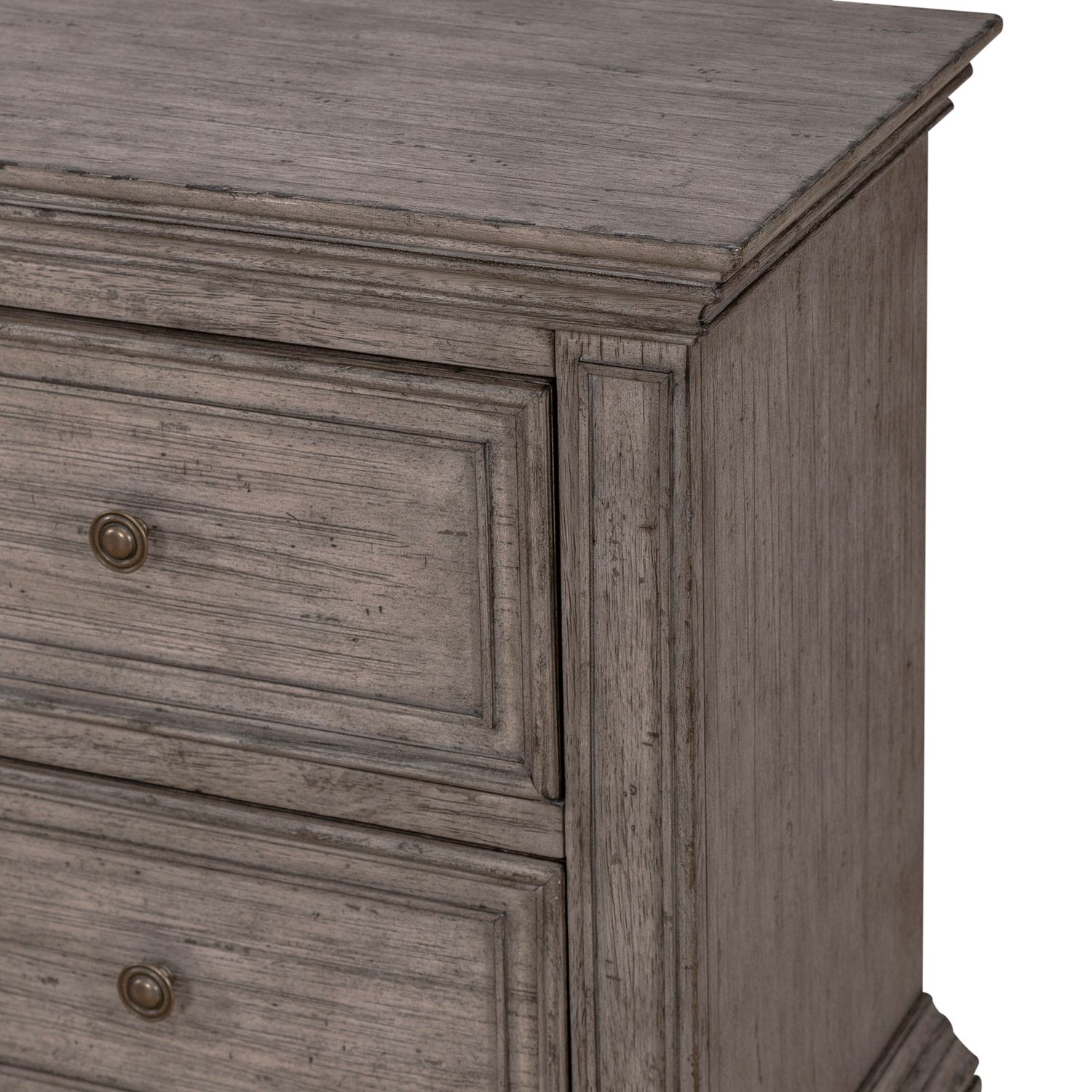 Big Valley Wood Night Stand w/Charging Station & 2 Drawers