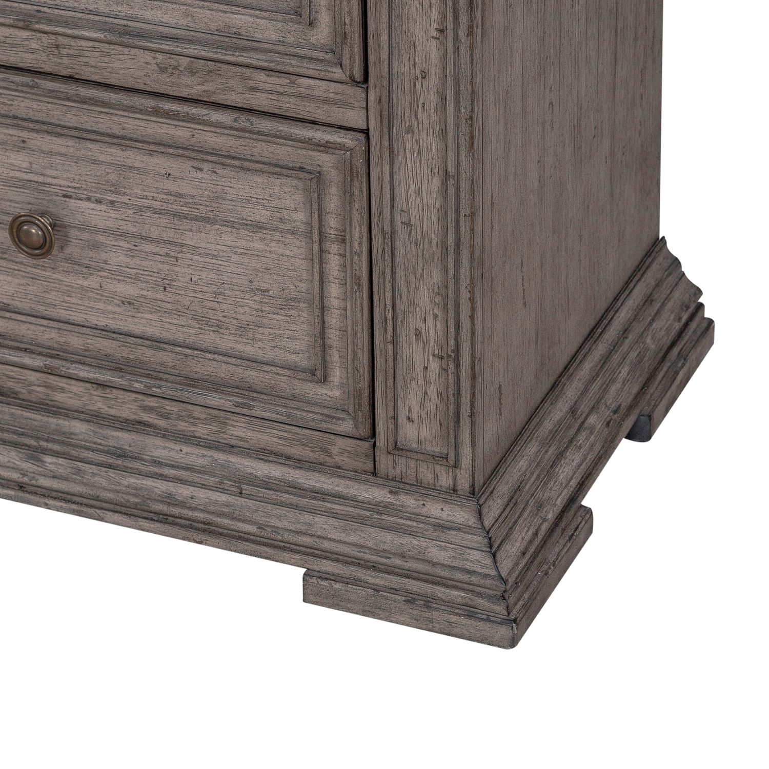 Big Valley Wood Night Stand w/Charging Station & 2 Drawers
