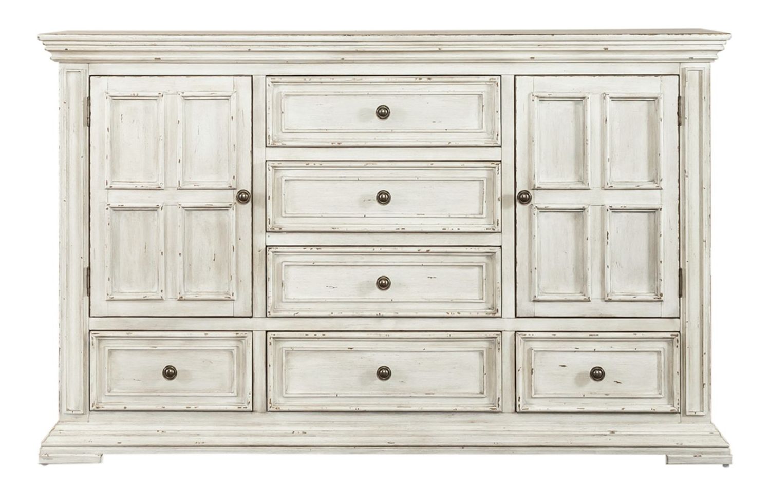 Big Valley Whitestone Mansion Panel Bedroom Set | Liberty