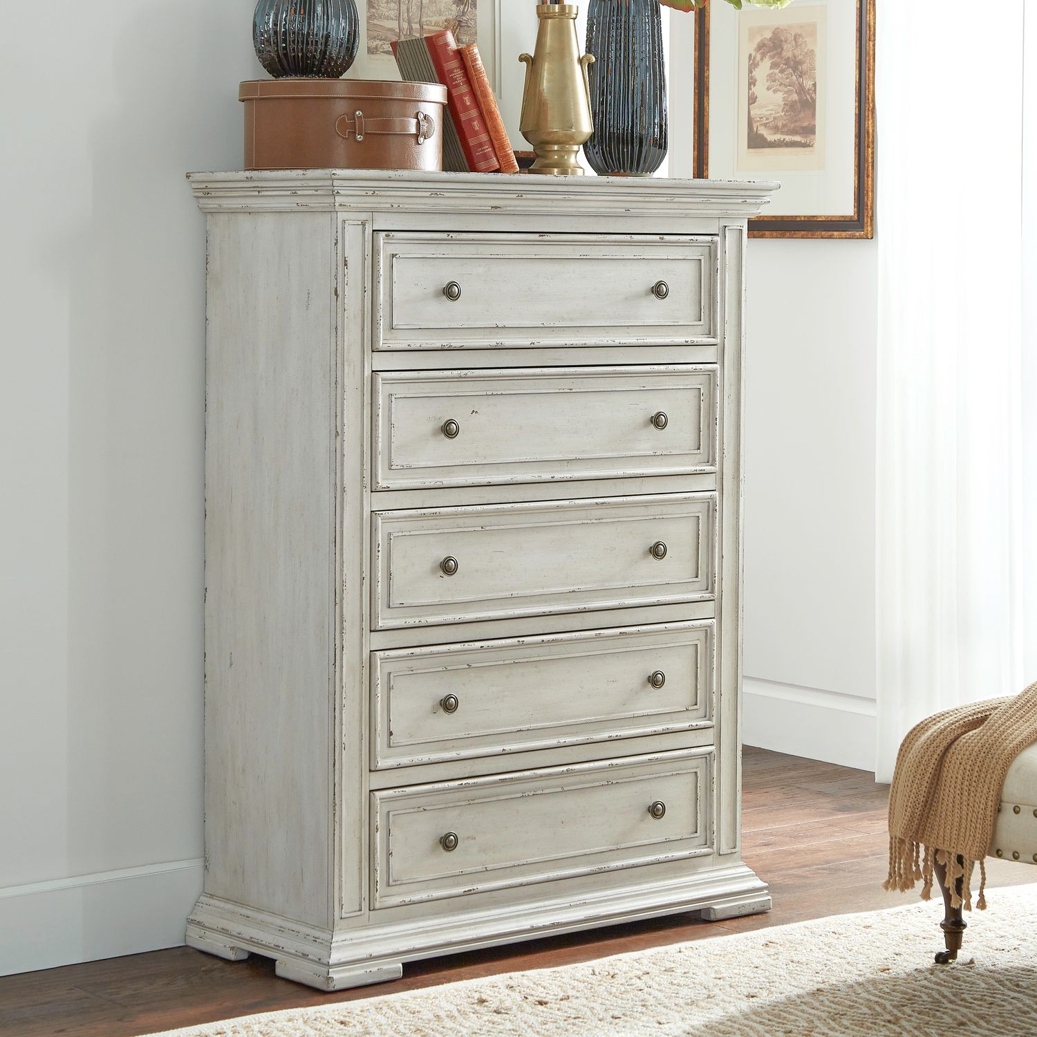 Big Valley Whitestone Mansion Panel Bedroom Set | Liberty