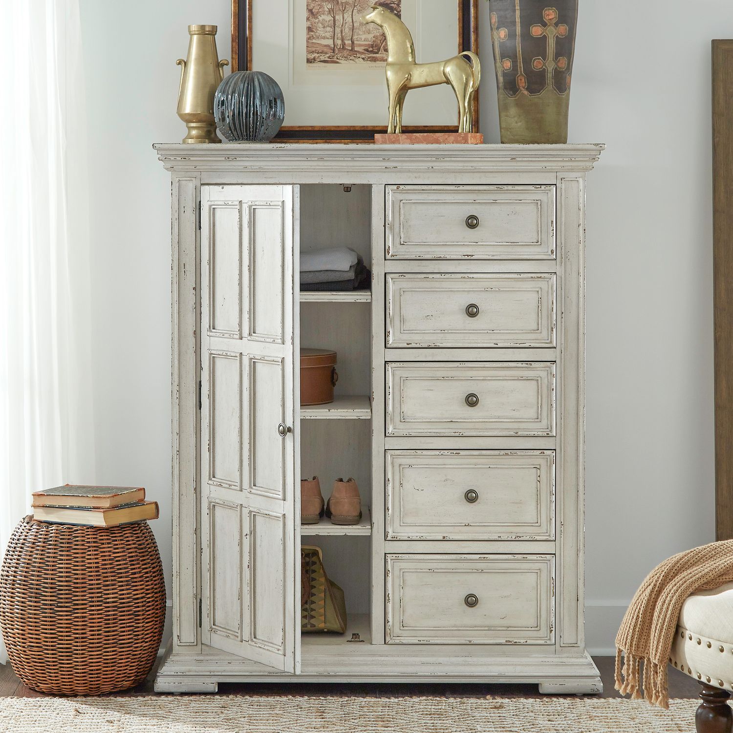 Big Valley Whitestone Mansion Panel Bedroom Set | Liberty