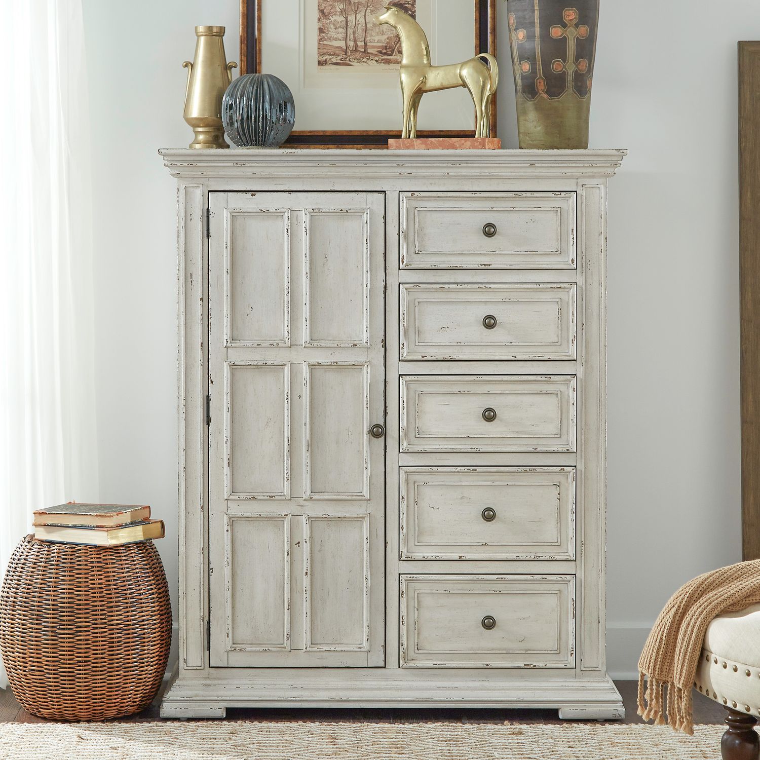 Big Valley Whitestone Mansion Panel Bedroom Set | Liberty