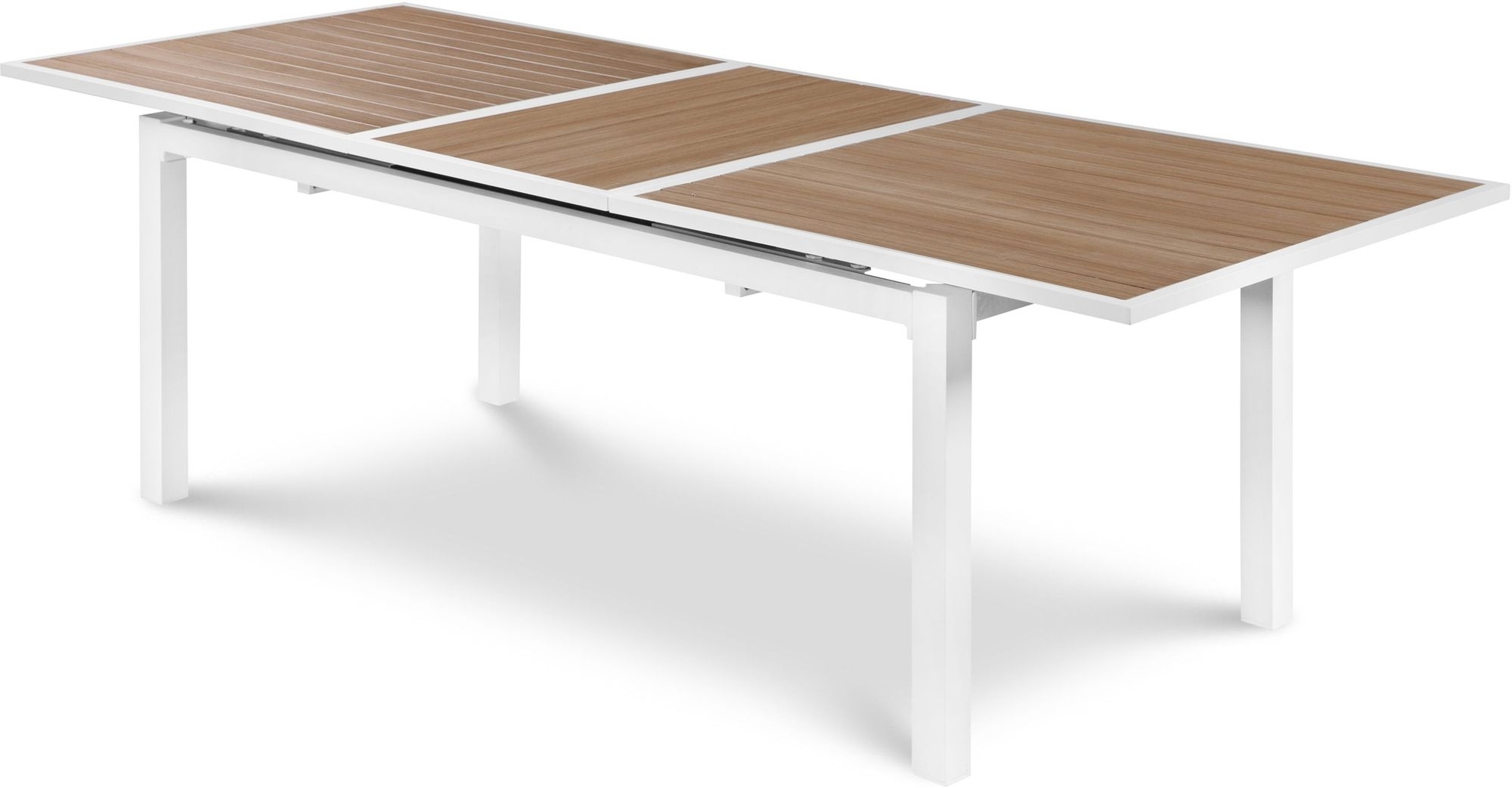 Nizuc Outdoor Patio Extendable Dining Table with Aluminum Frame