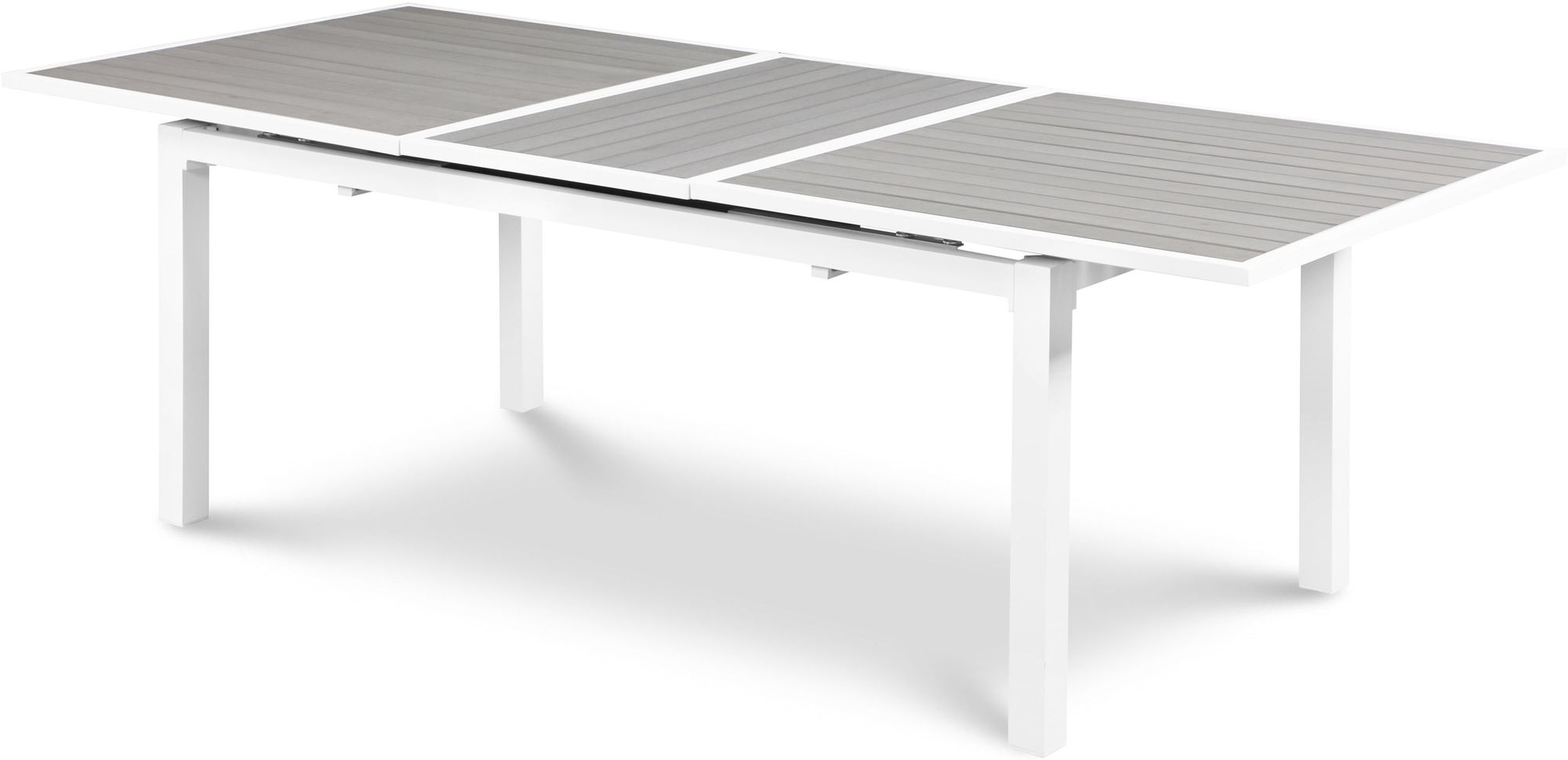 Nizuc Outdoor Patio Extendable Dining Table with Aluminum Frame