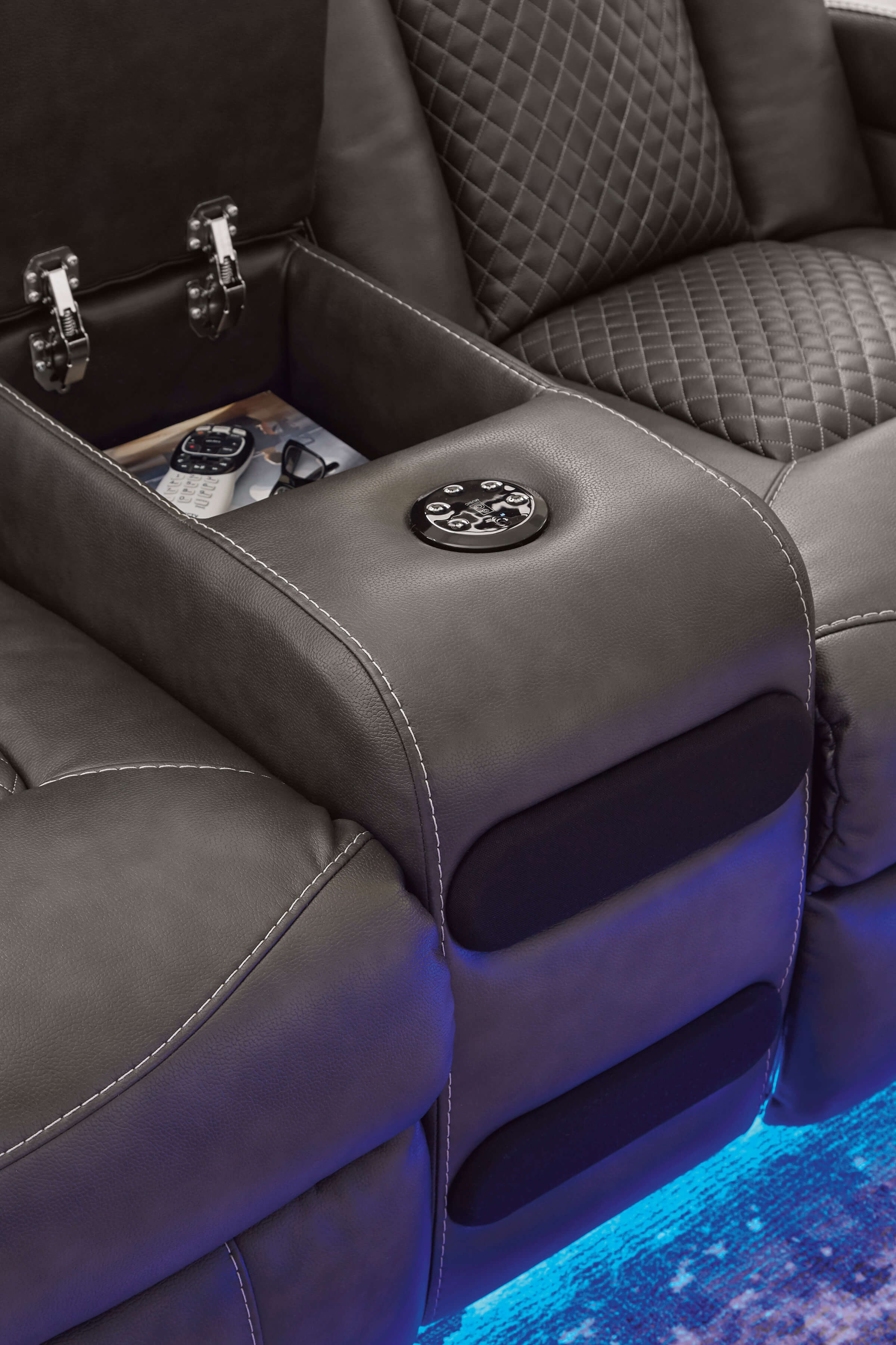 Ashley Fyne-Dyme Loveseat Electronic