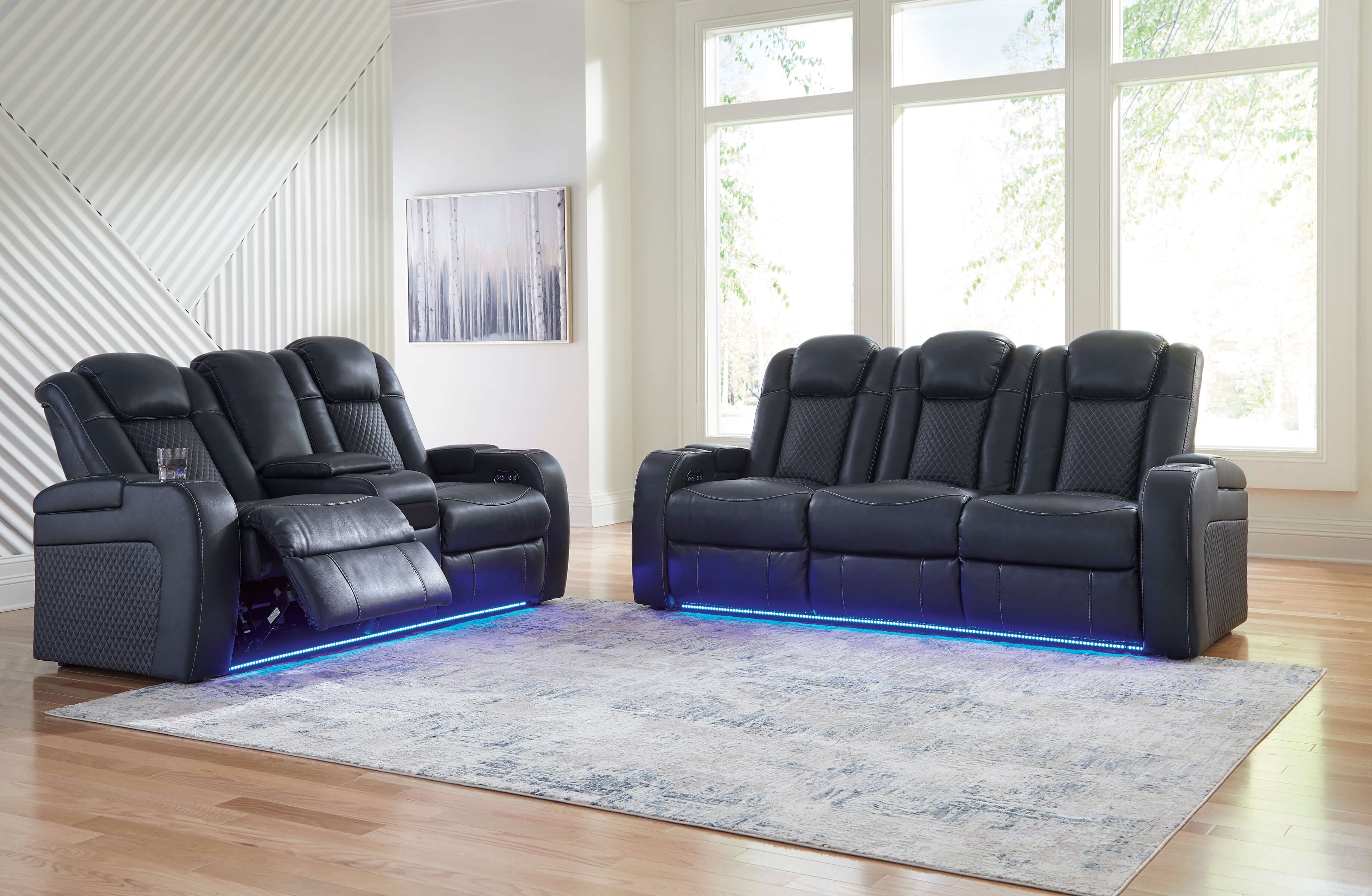 Ashley Furniture Fyne-Dyme Power Reclining Sofa and loveseat