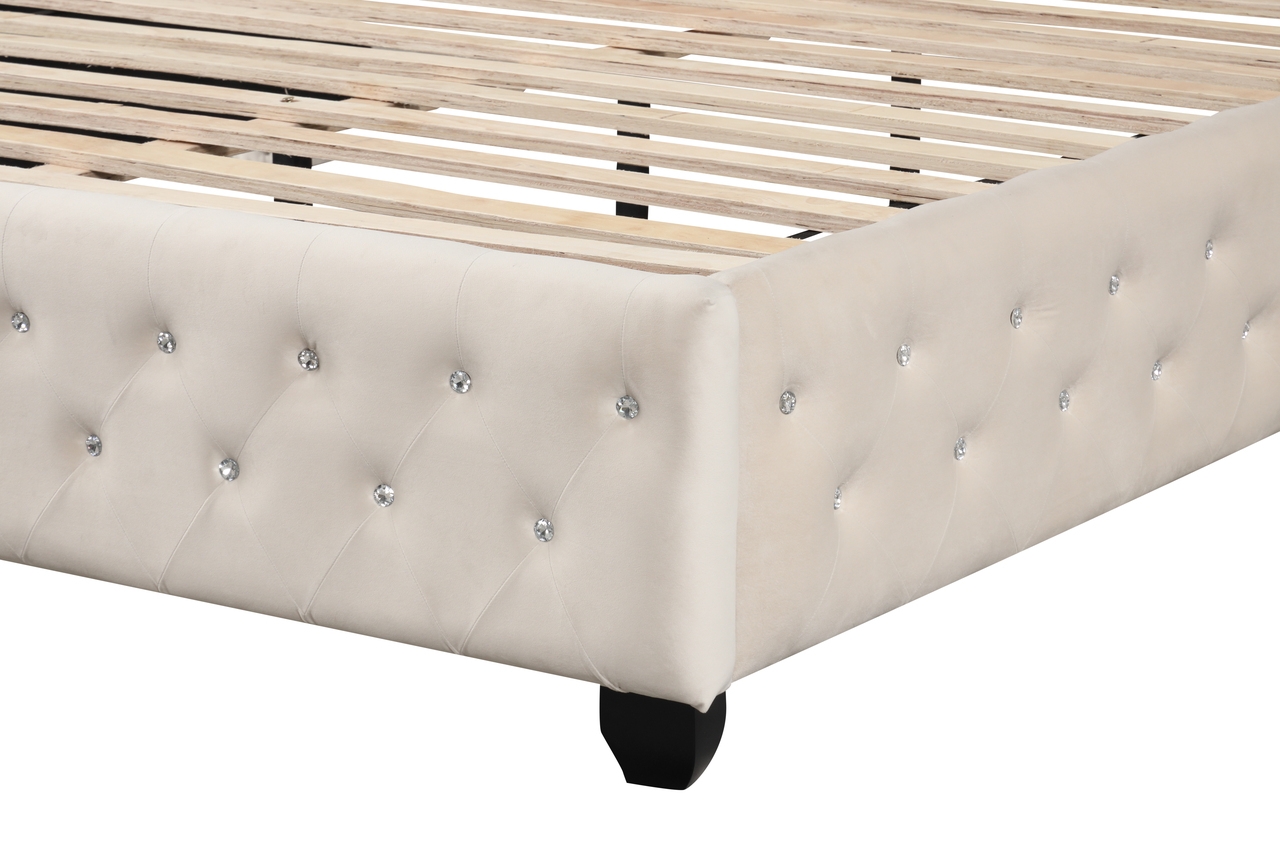 Sophia Fabric Upholstered Full Bed