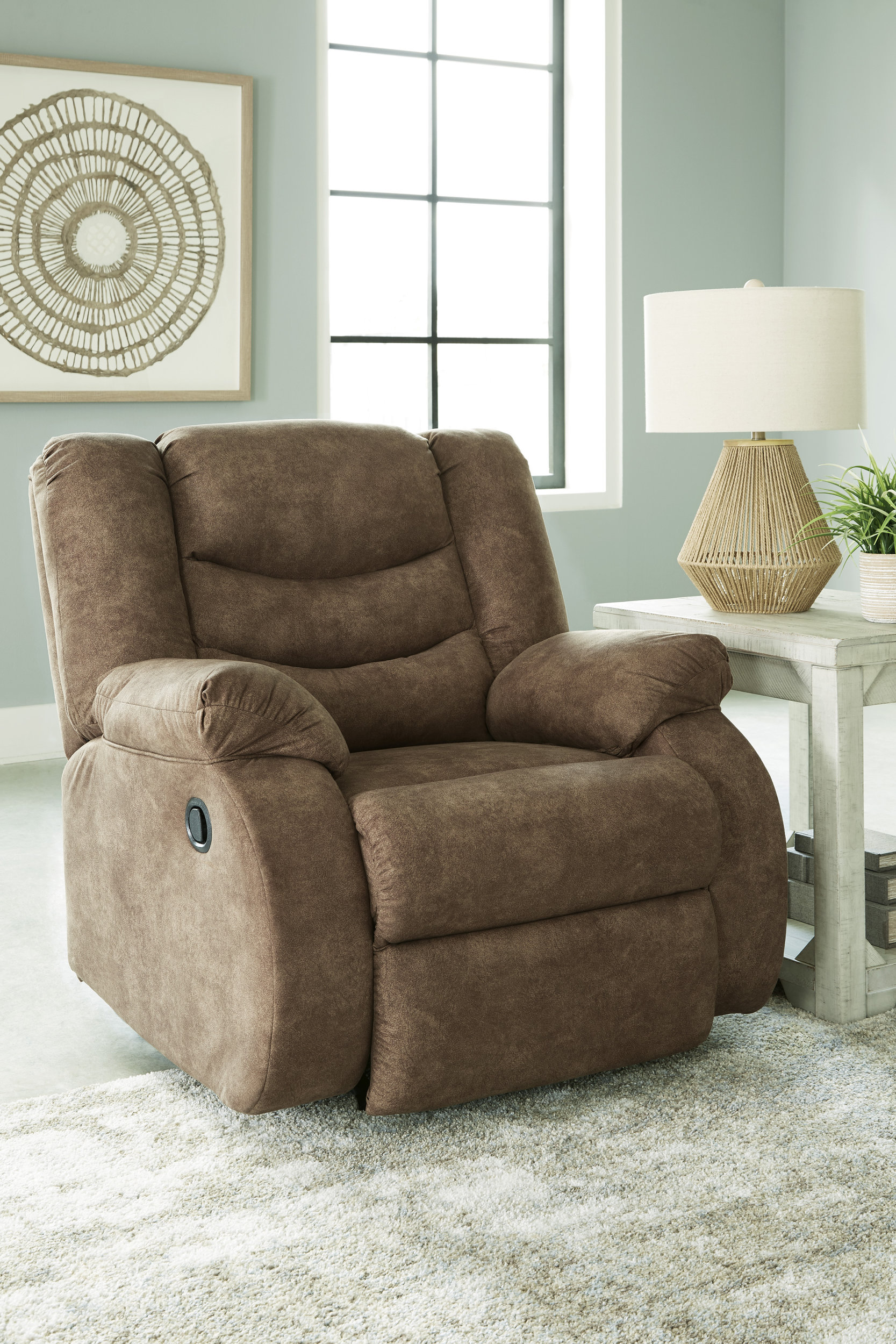 Partymate Faux Leather Rocker Recliner