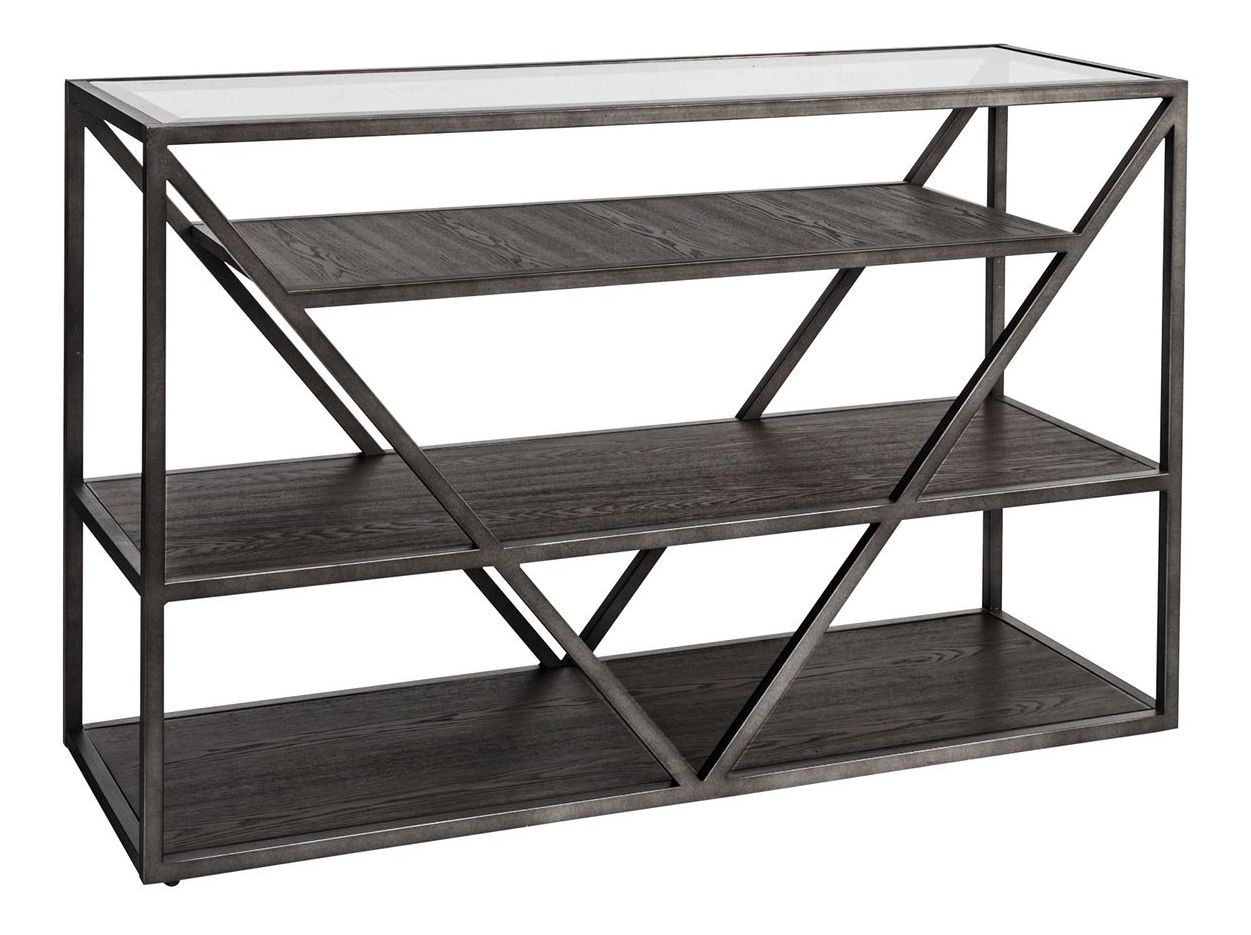 Arista Metal & Glass Cocktail Table Set with Casters