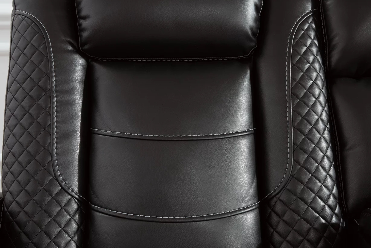 Ashley SM Party Time Leatherette Power Reclining Loveseat w/Headrest