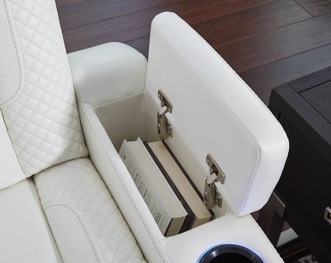 Ashley SM Party Time Leatherette Power Reclining Loveseat w/Headrest