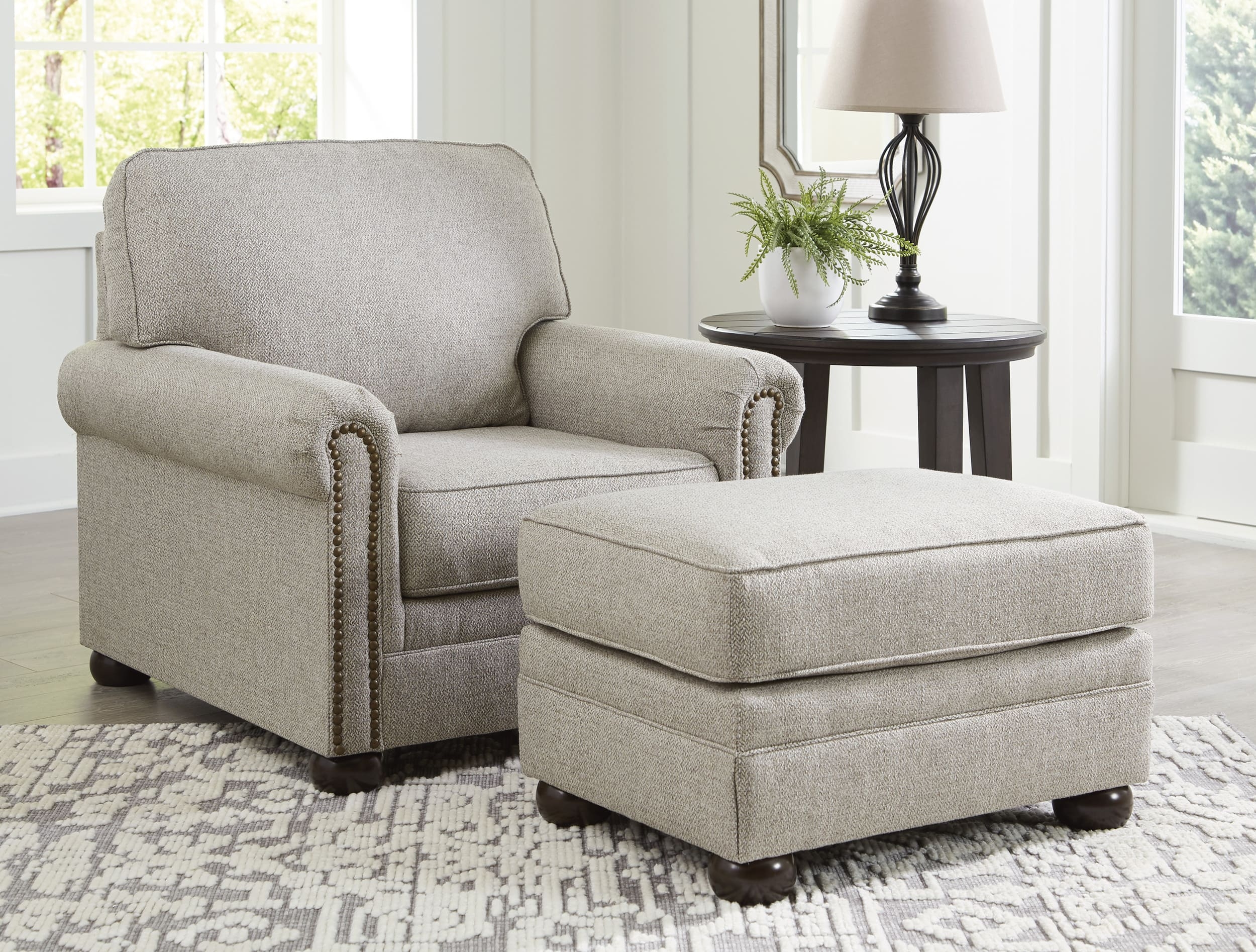 Ashley Gaelon Chair And Ottoman