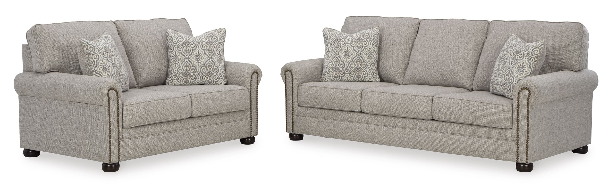 Ashley Gaelon Polyester Sofa And Loveseat