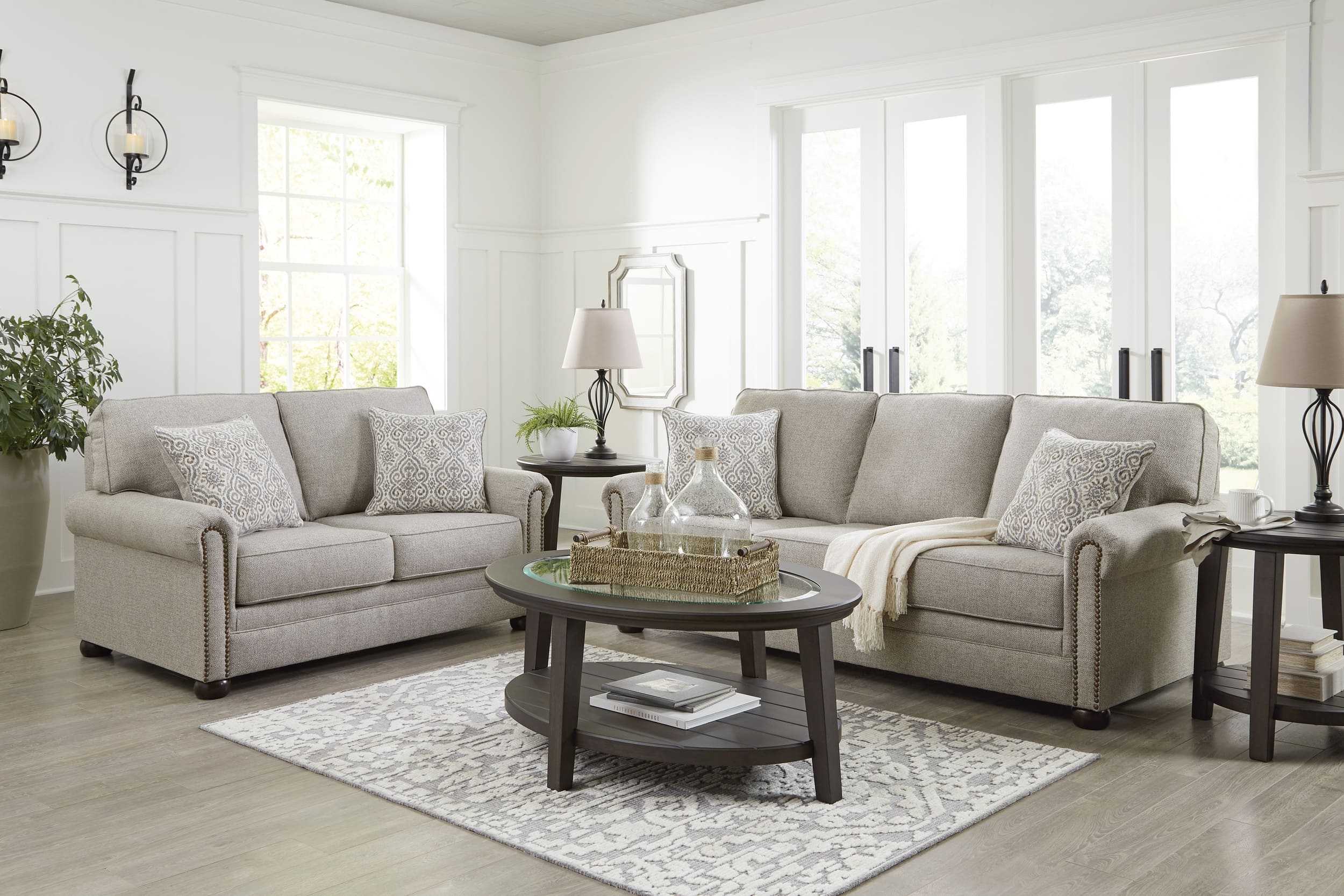 Ashley Gaelon Sofa, Loveseat And Center Table