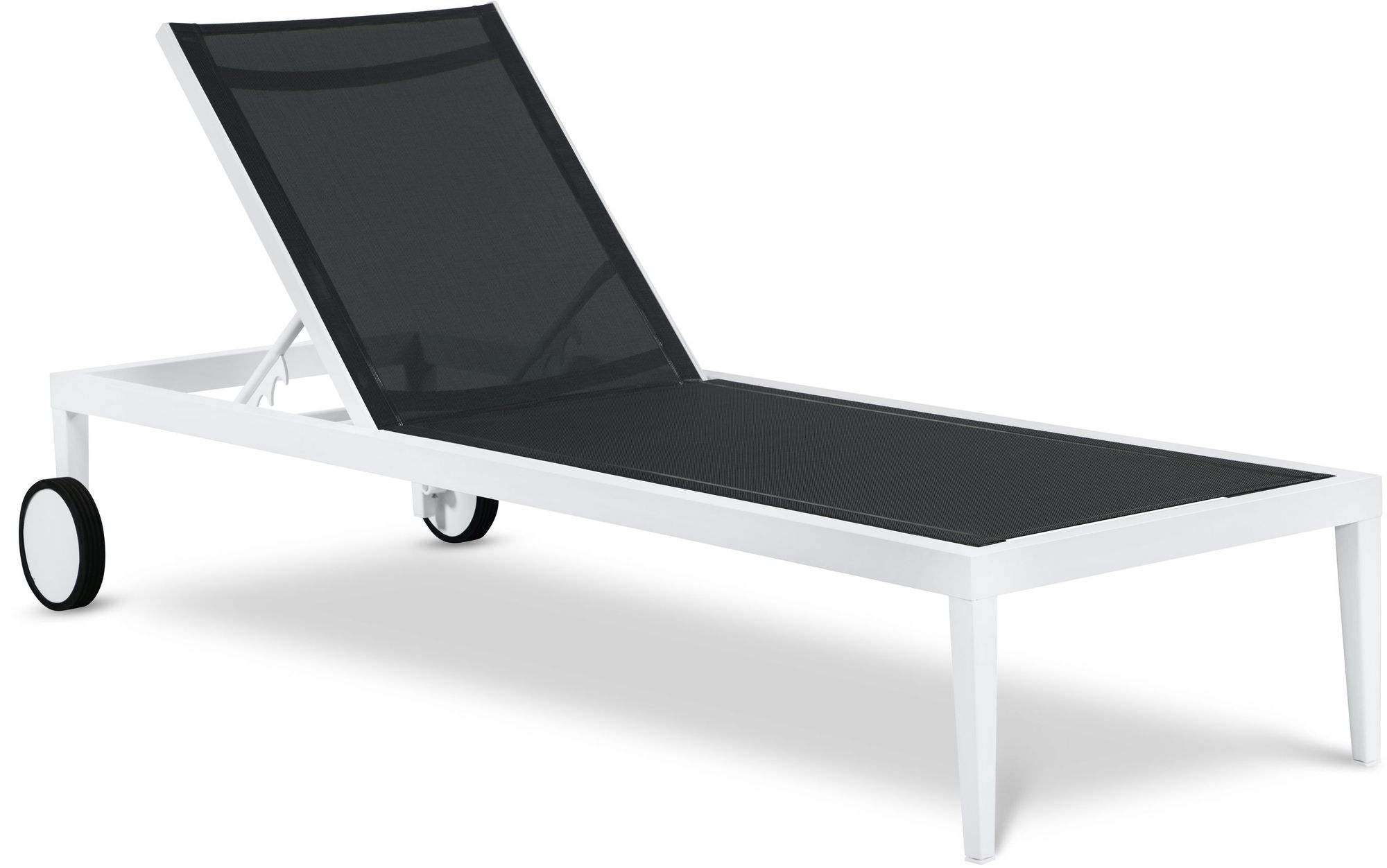 Nizuc Outdoor Patio Adjustable Sun Chaise Lounge Chair with Aluminum Frame