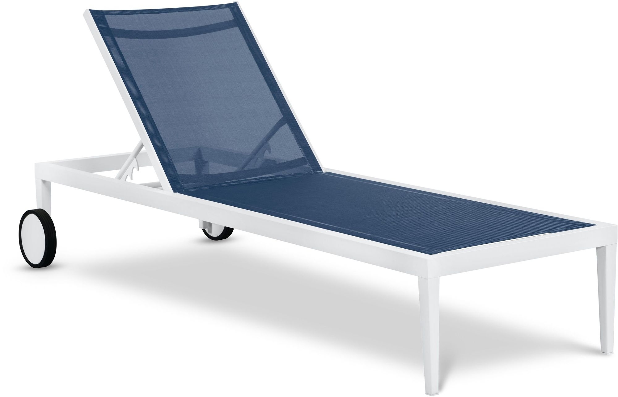 Nizuc Outdoor Patio Adjustable Sun Chaise Lounge Chair with Aluminum Frame