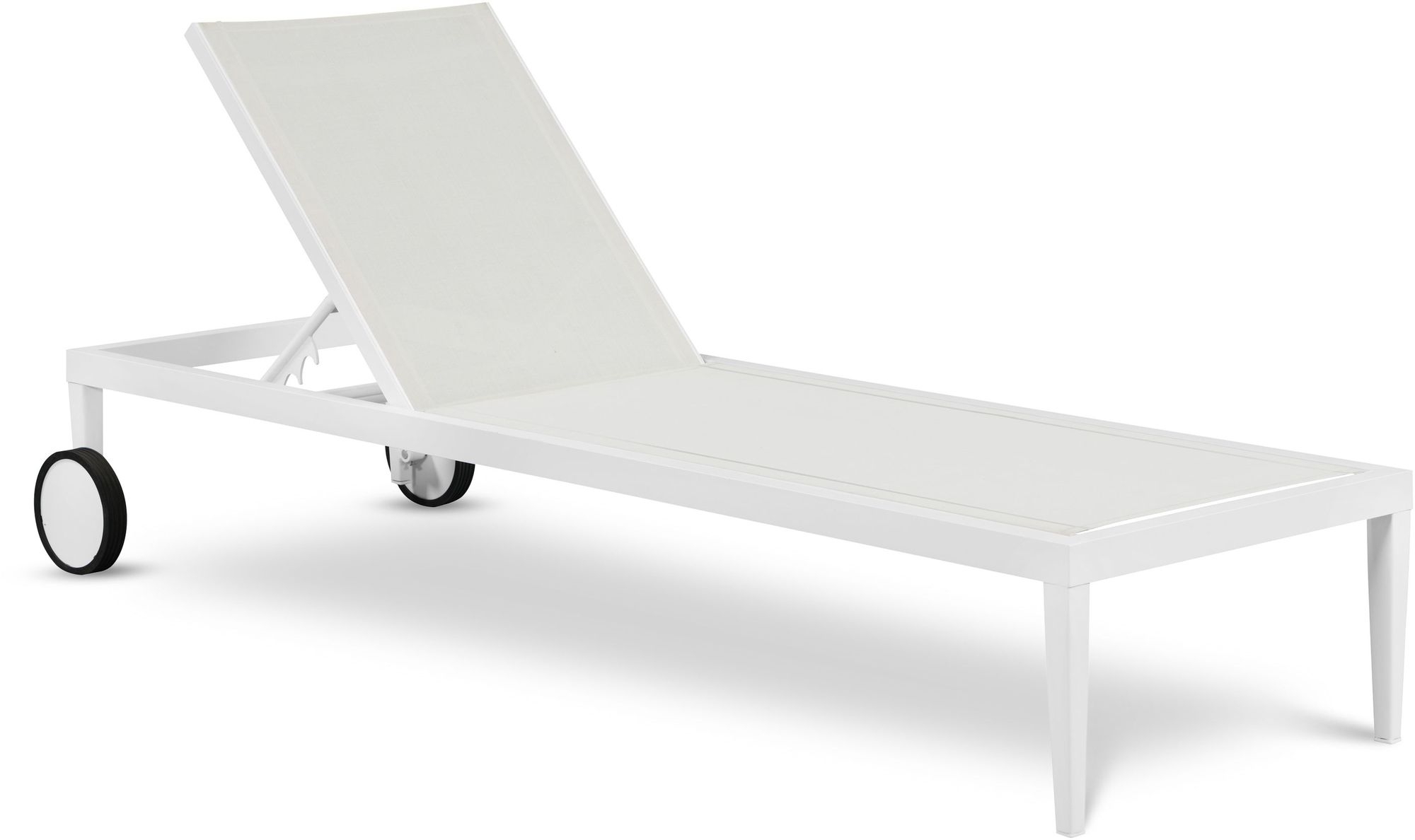 Nizuc Outdoor Patio Adjustable Sun Chaise Lounge Chair with Aluminum Frame