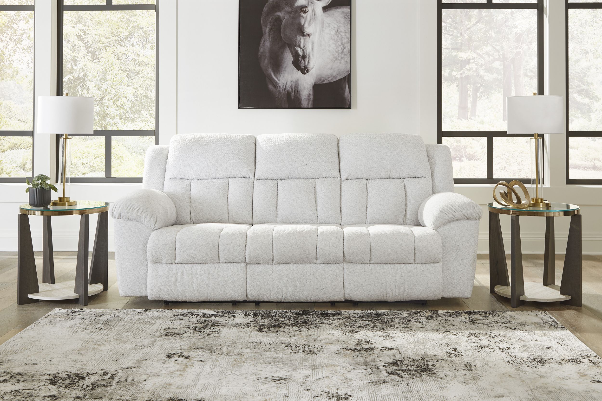 Frohn Polyester Reclining Living Room Set