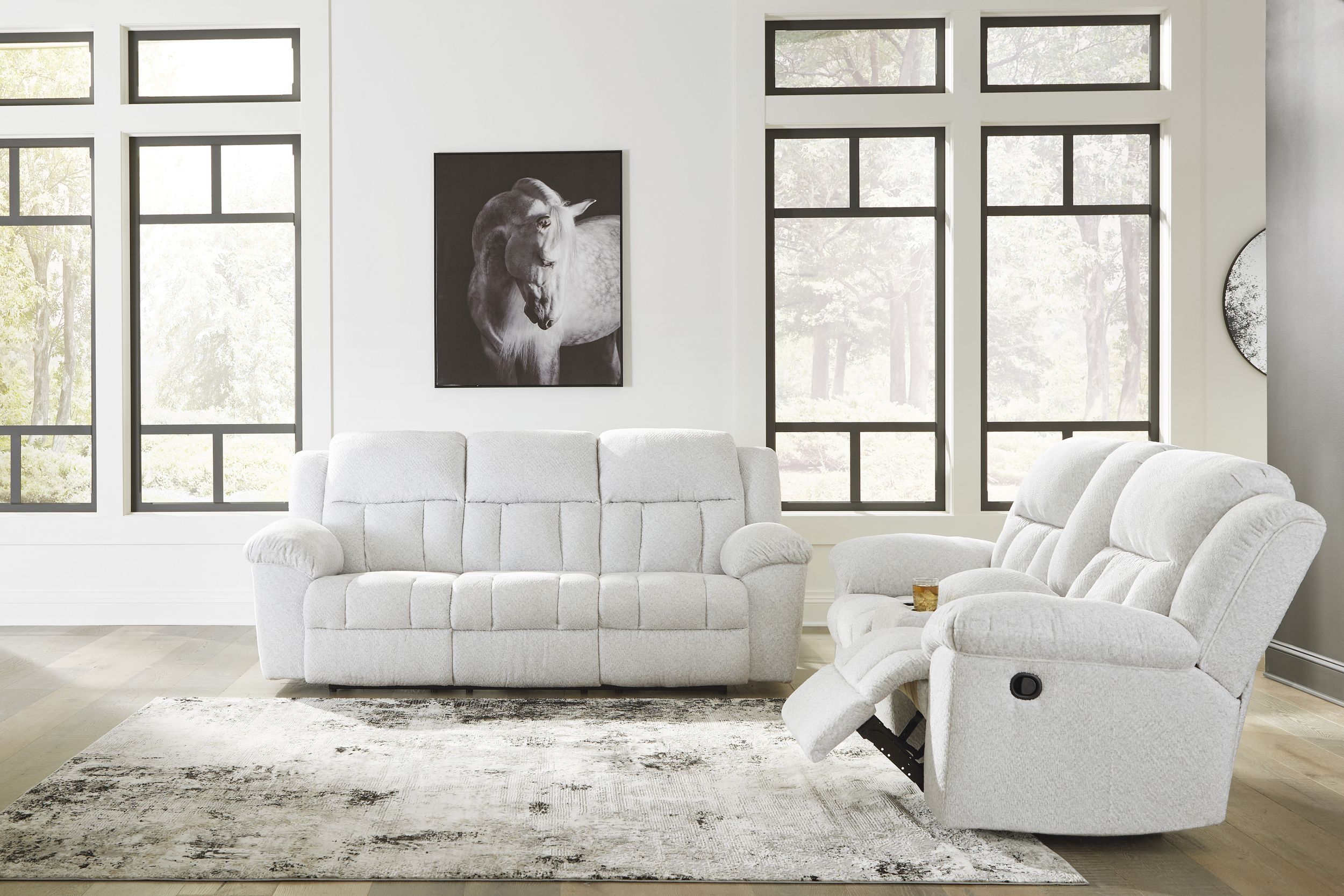 Frohn Polyester Reclining Sofa