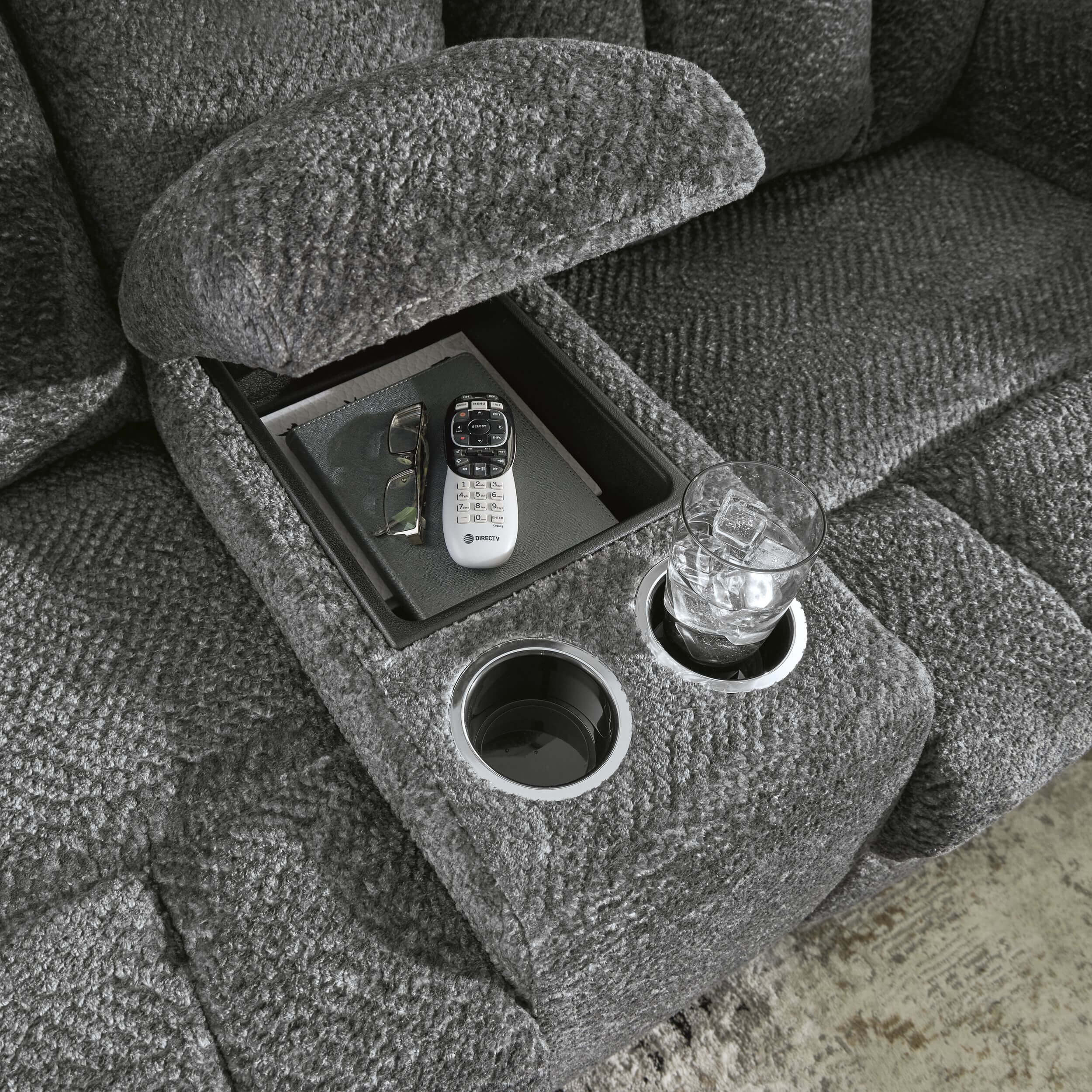 Frohn Polyester Reclining Living Room Set