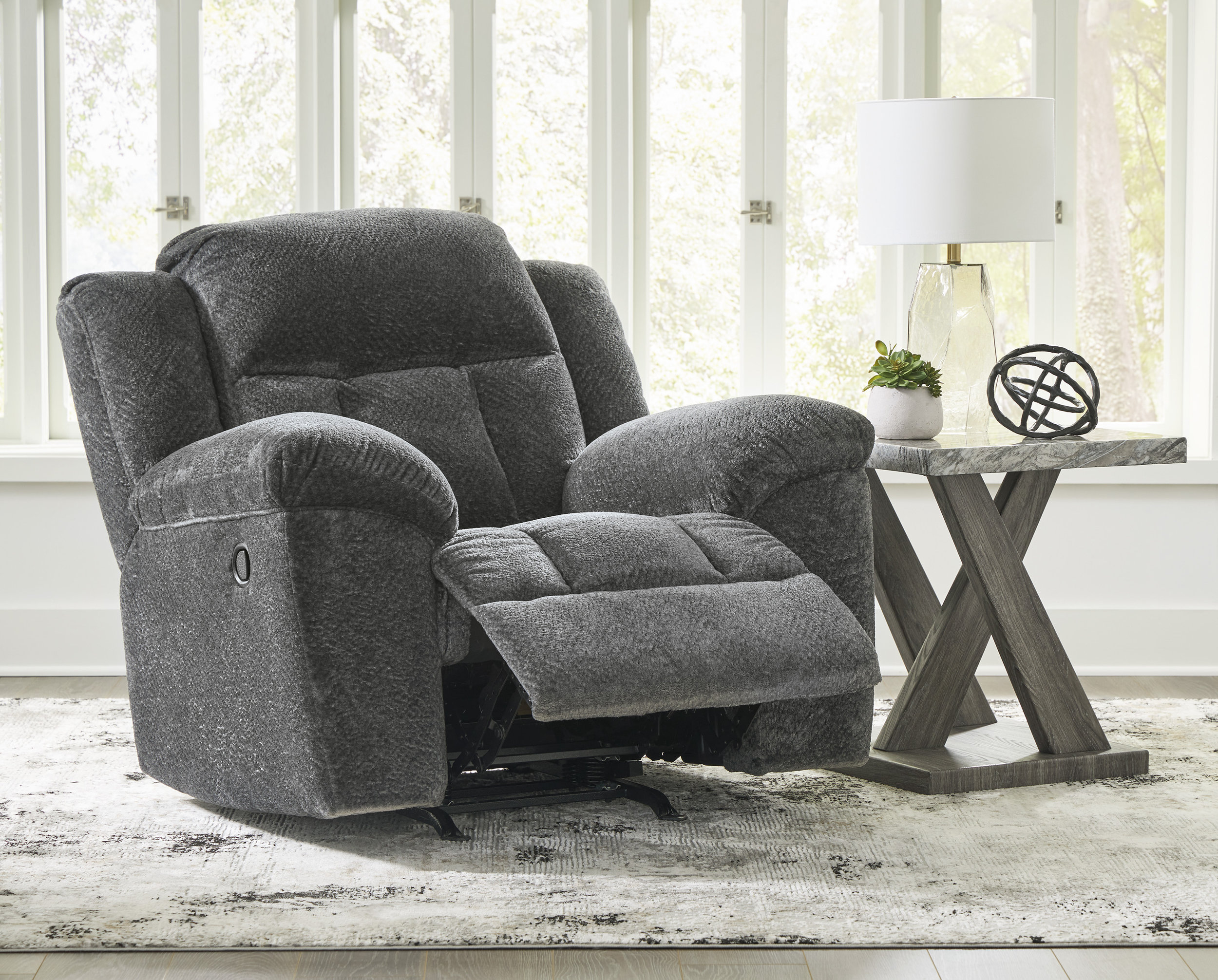 Frohn Polyester Rocker Recliner