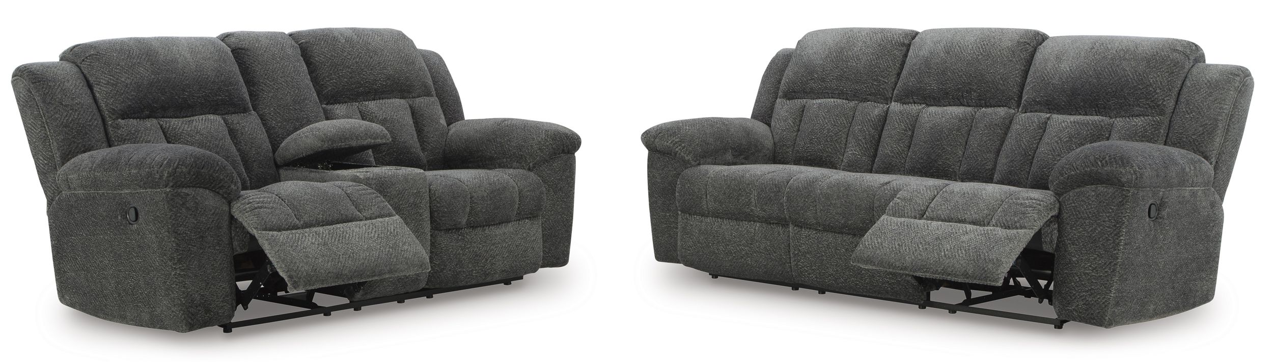 Frohn Polyester Reclining Living Room Set