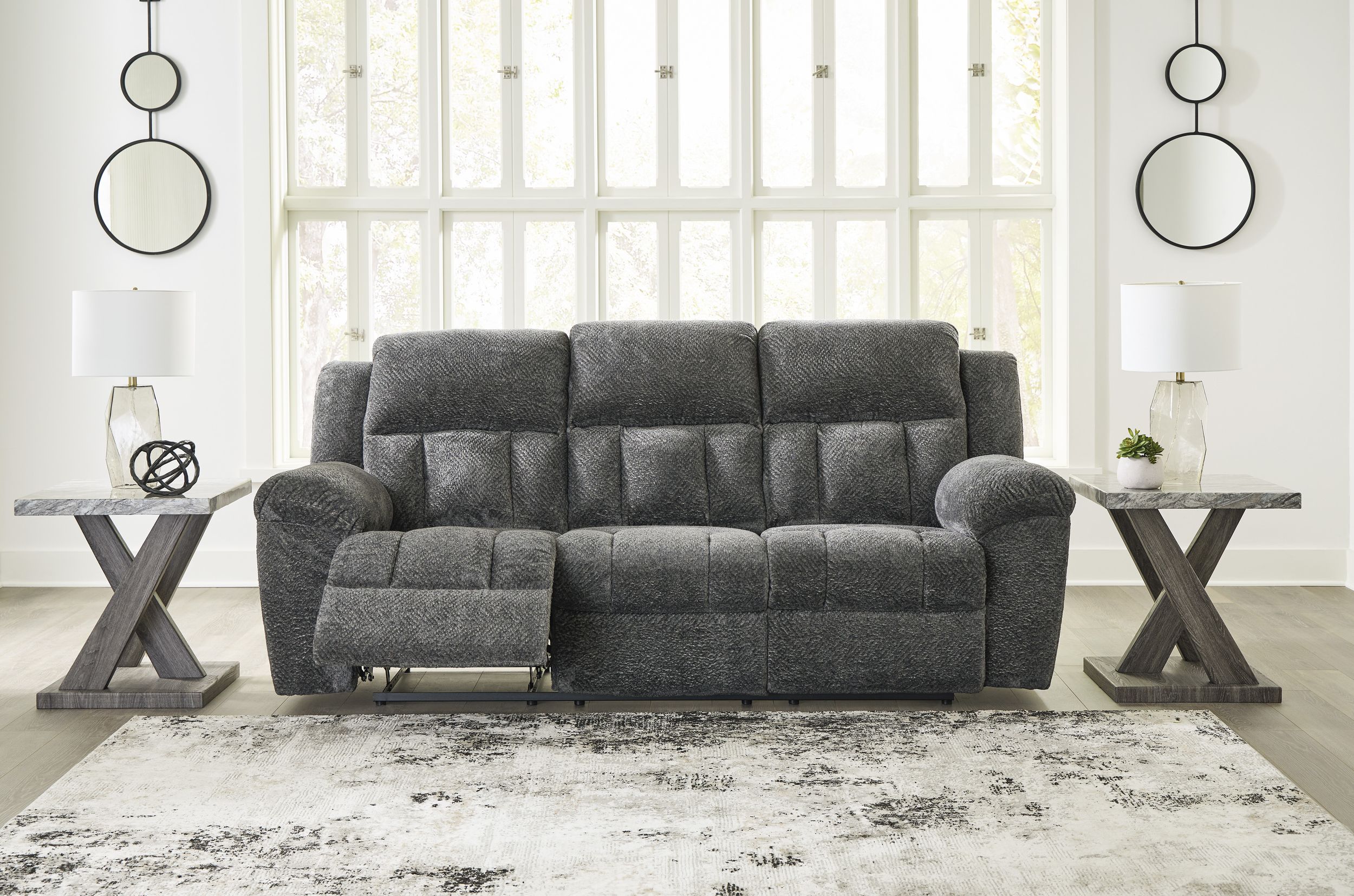 Frohn Polyester Reclining Living Room Set