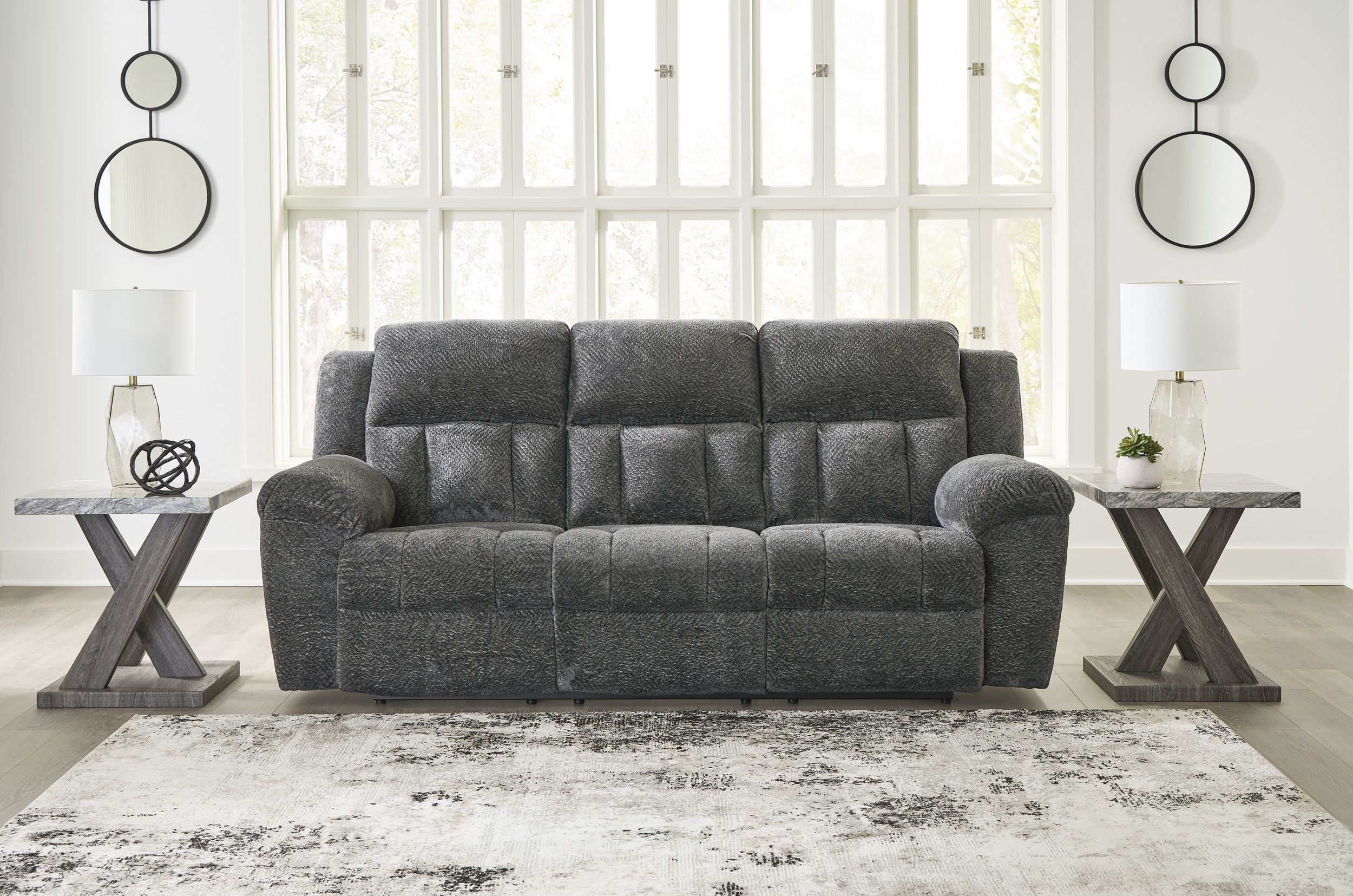 Frohn Polyester Reclining Living Room Set
