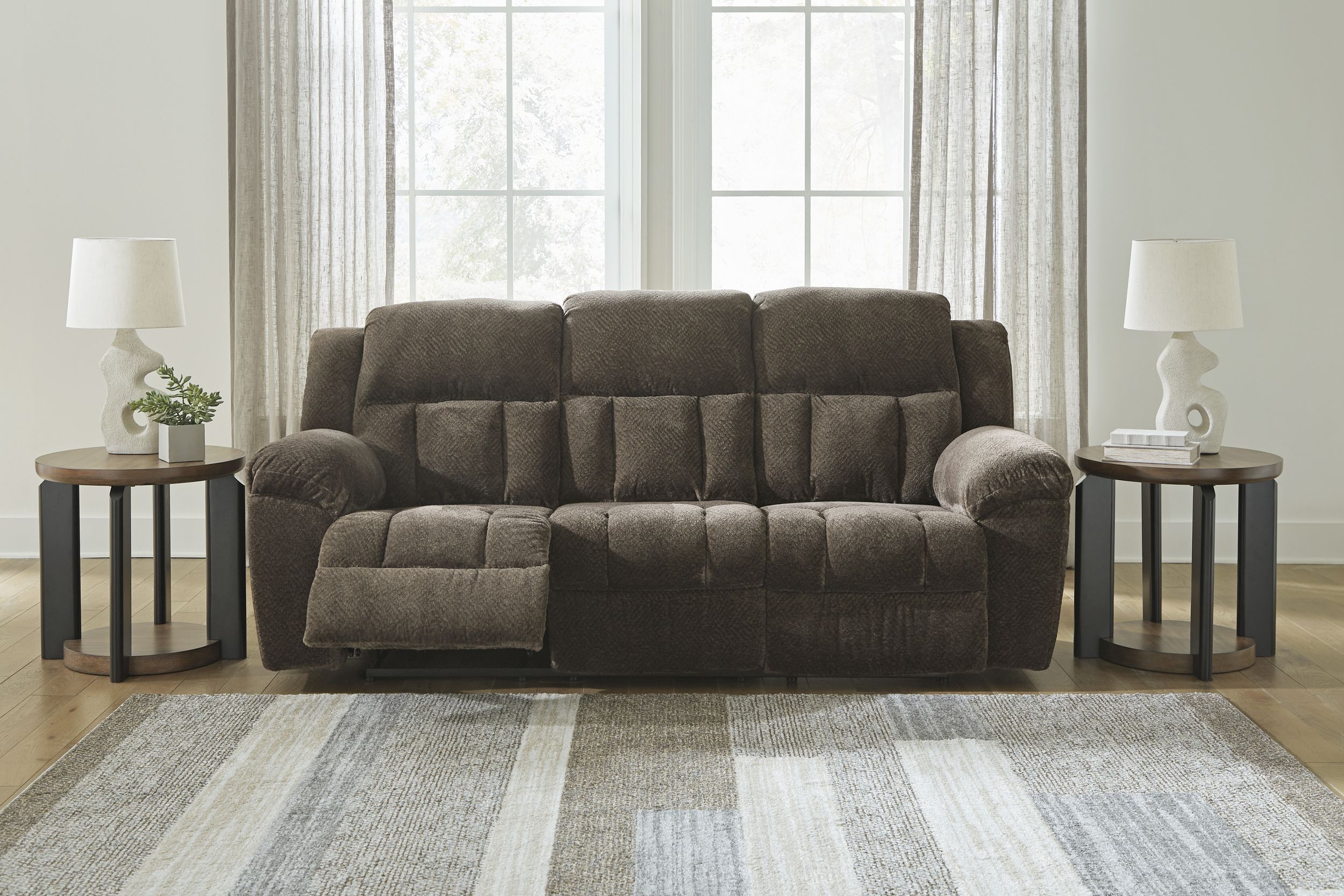 Frohn Polyester Reclining Living Room Set